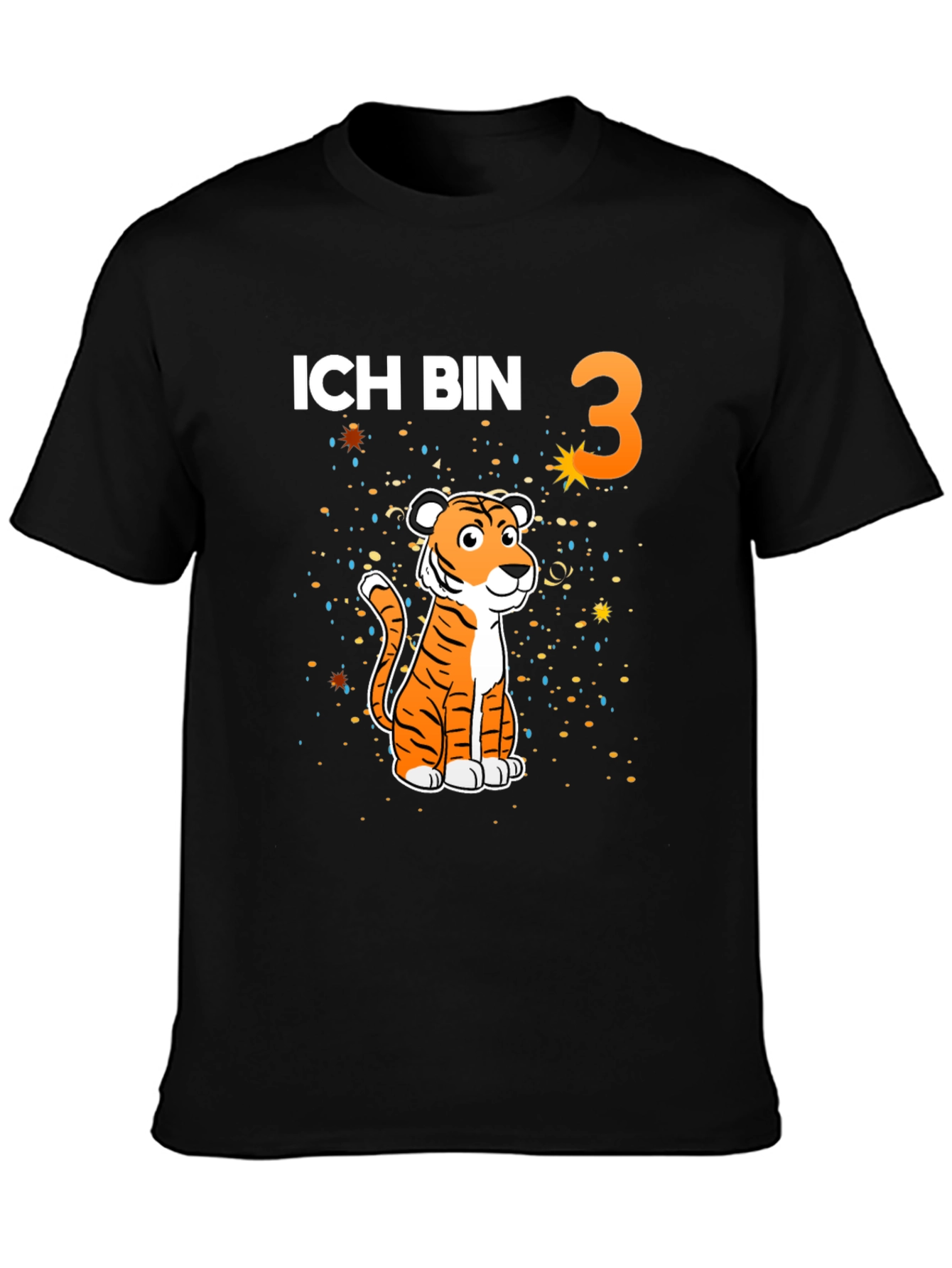 Ich Bin 3 Tiger Birthday T-Shirt