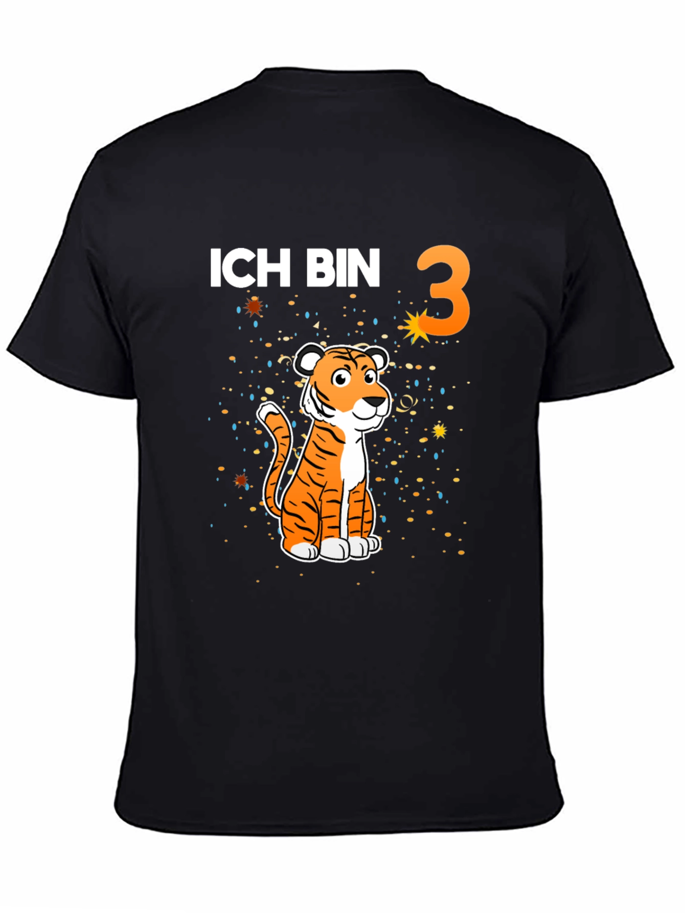 Ich Bin 3 Tiger Birthday T-Shirt
