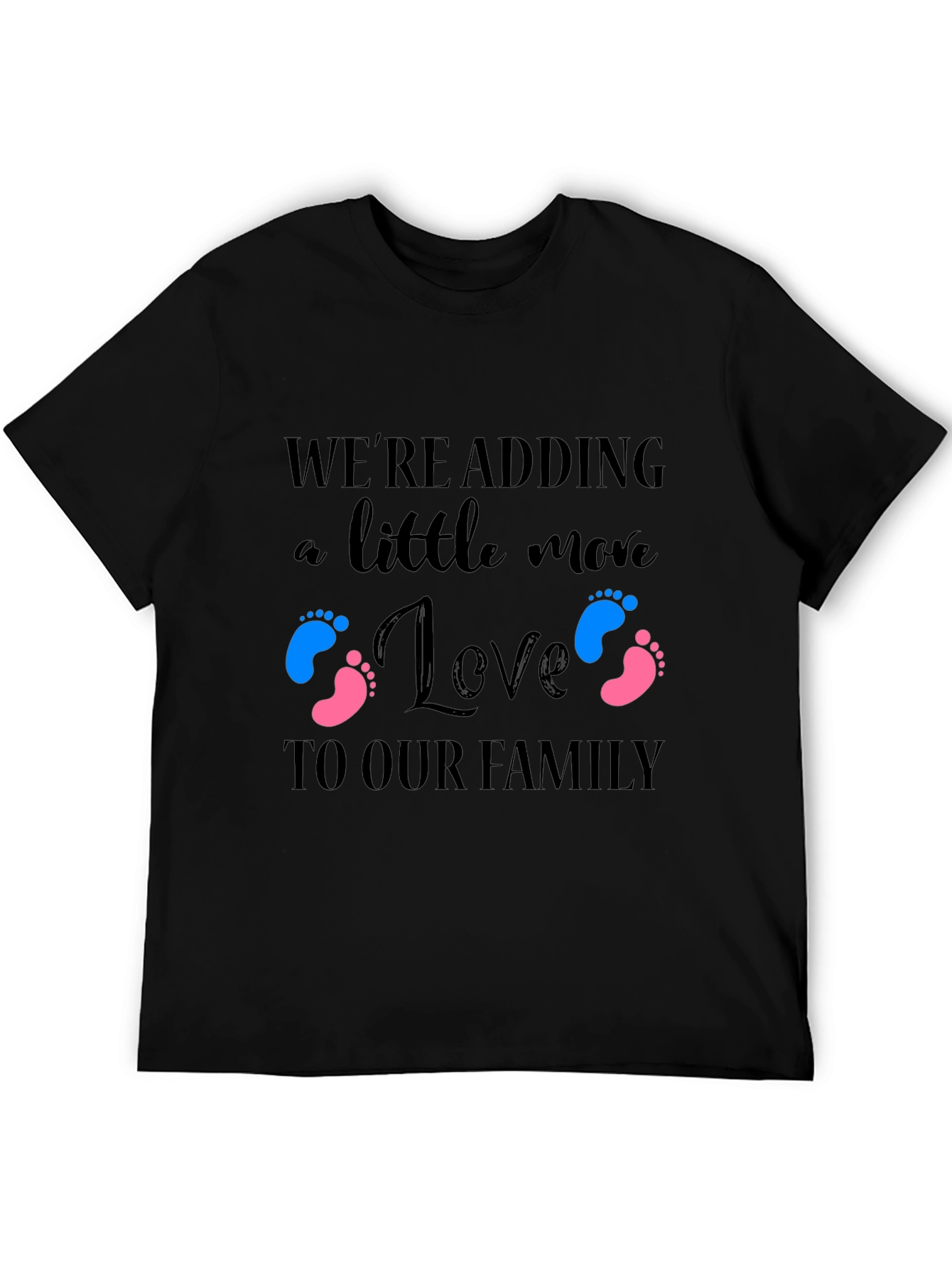 Adding Love to Our Family Baby Announcement T-Shirt
