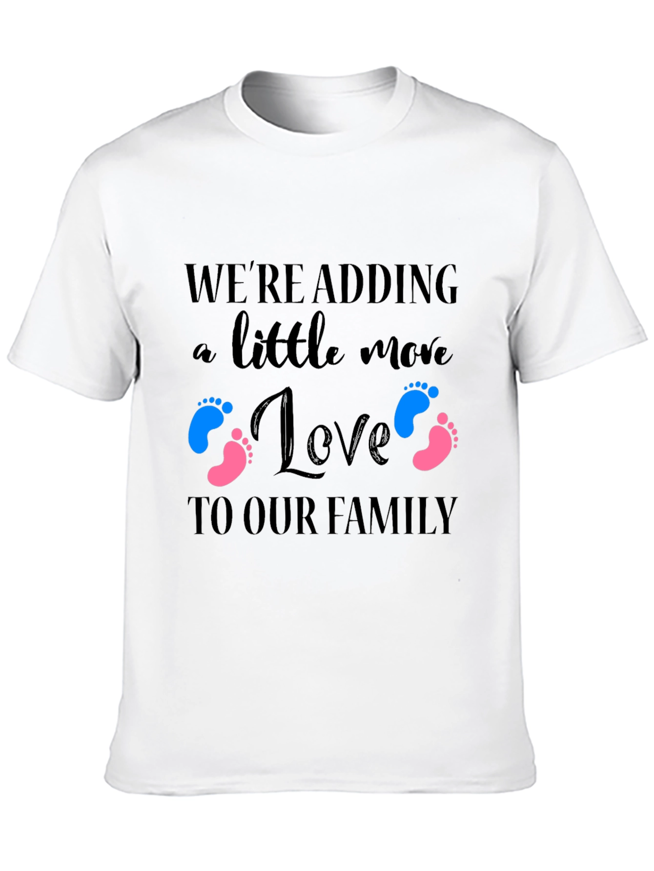 Adding Love to Our Family Baby Announcement T-Shirt