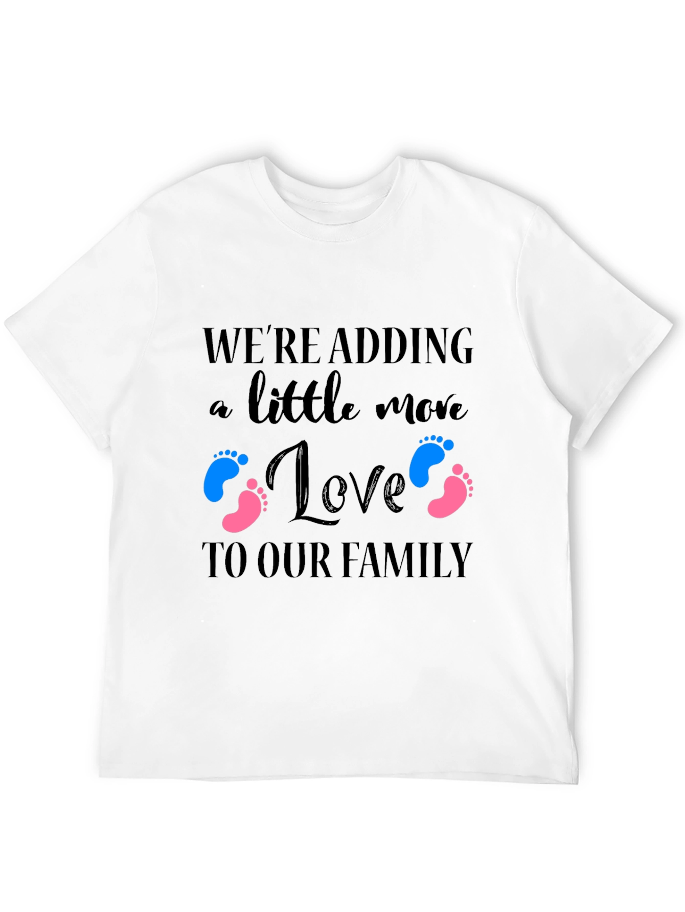 Adding Love to Our Family Baby Announcement T-Shirt