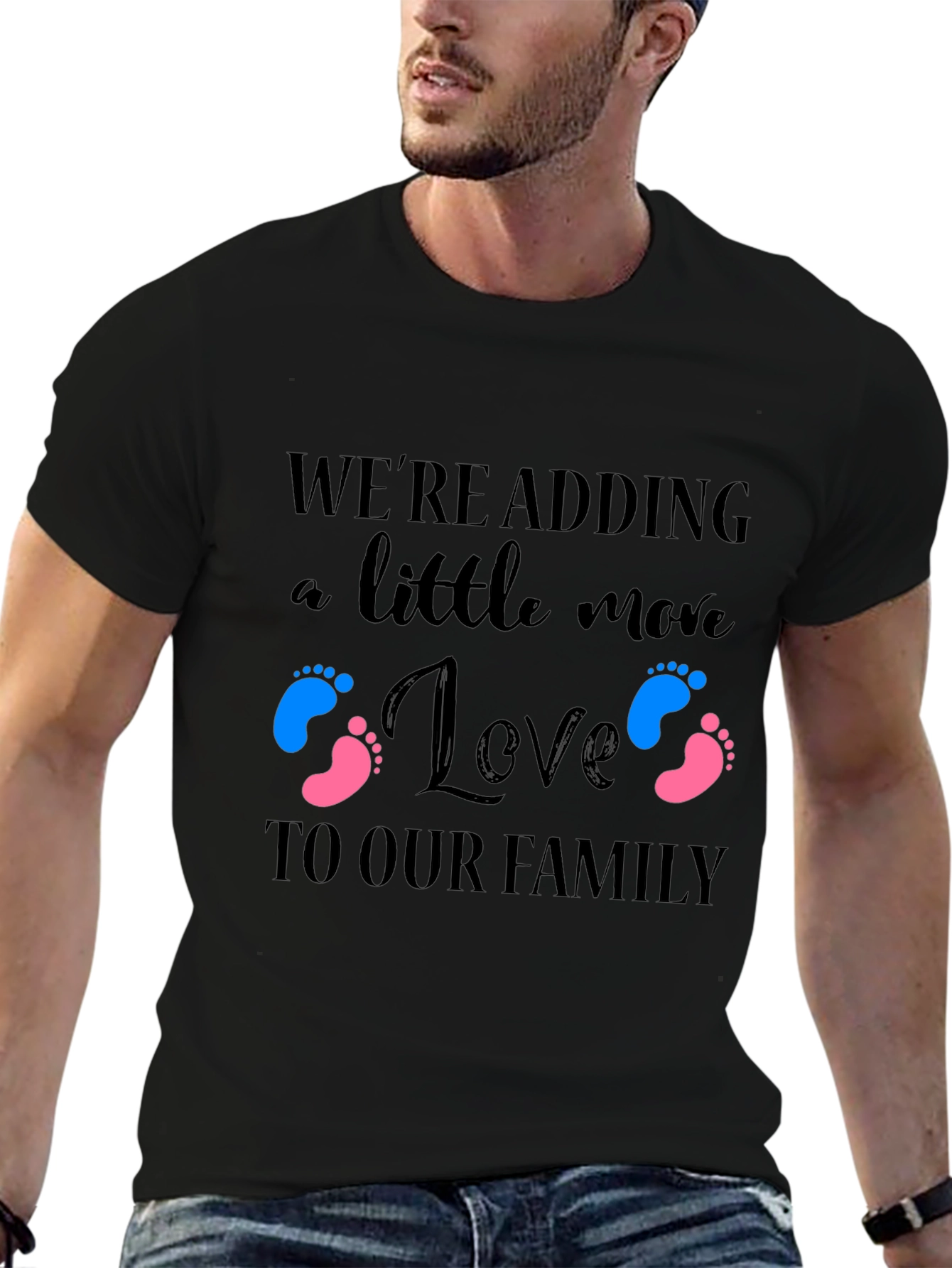 Adding Love to Our Family Baby Announcement T-Shirt