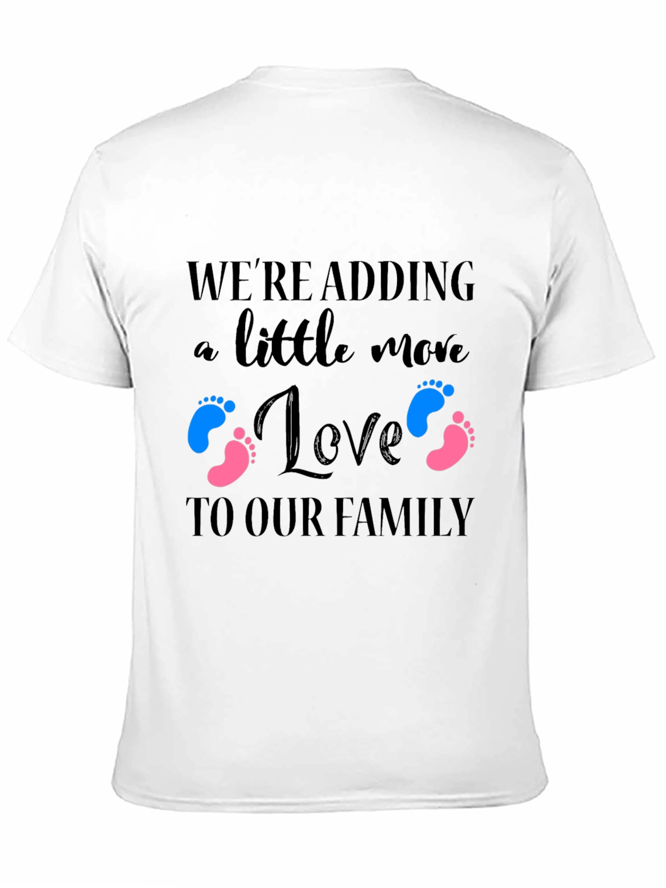 Adding Love to Our Family Baby Announcement T-Shirt