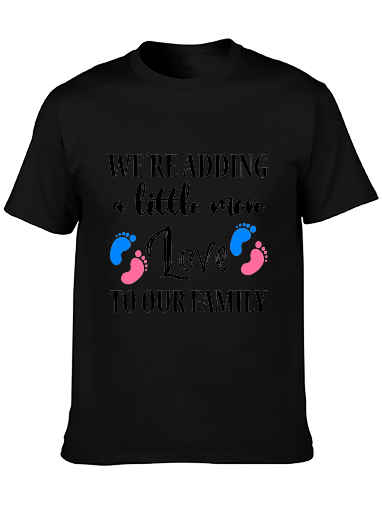 Adding Love to Our Family Baby Announcement T-Shirt