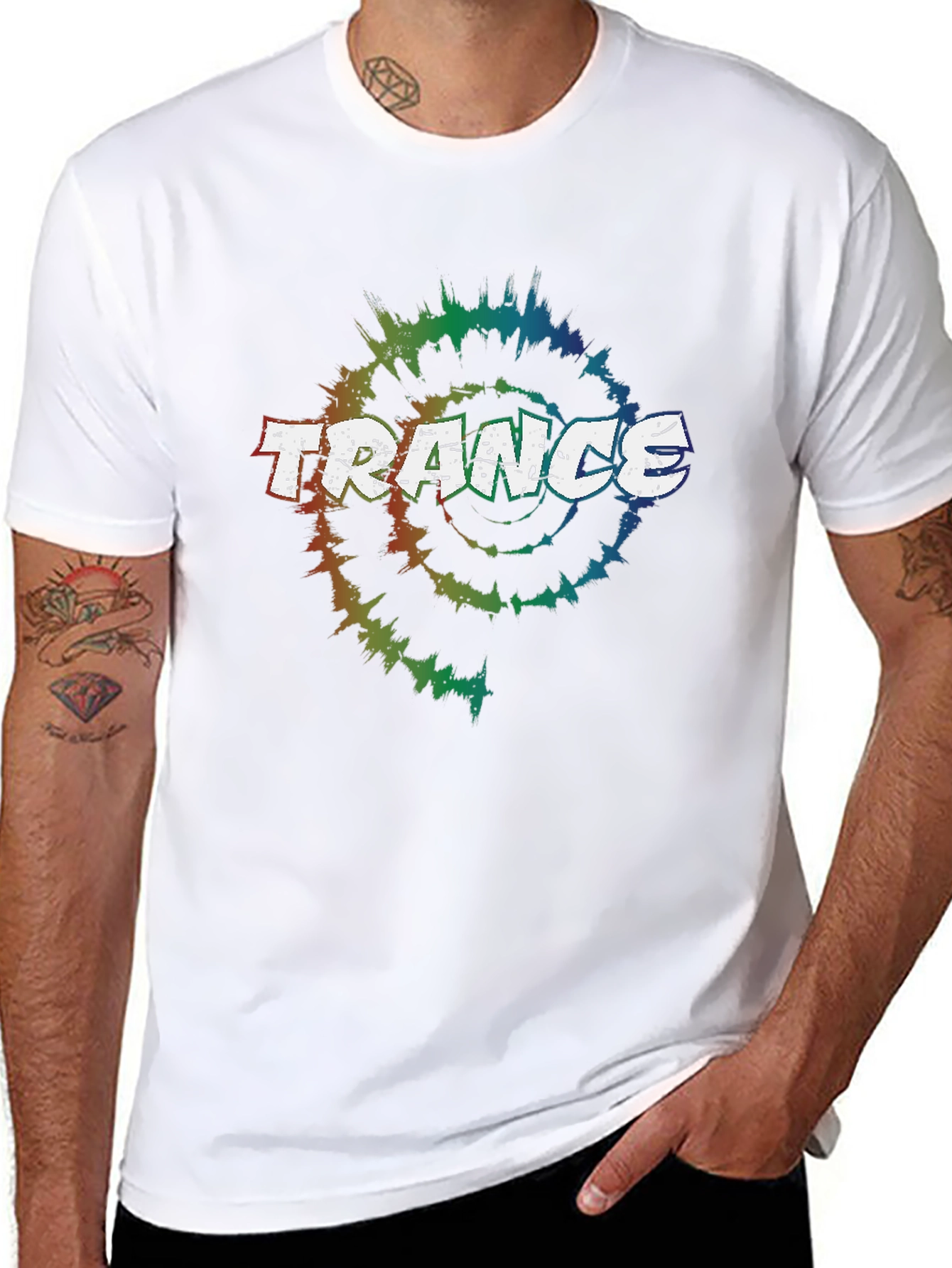 Trance Tie-Dye Graphic Tee - Music Festival Apparel