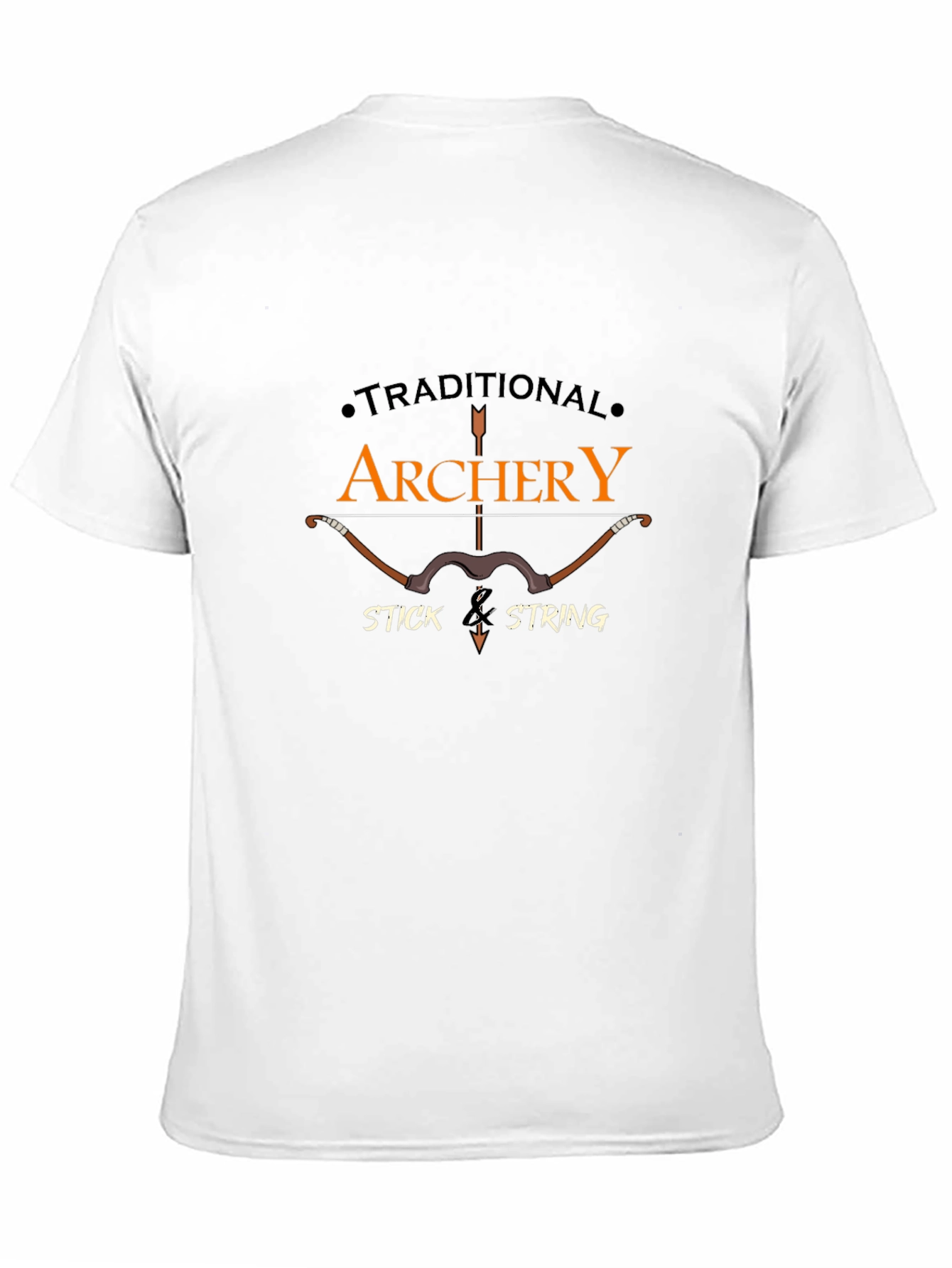 Traditional Archery T-Shirt - Stick & String Design