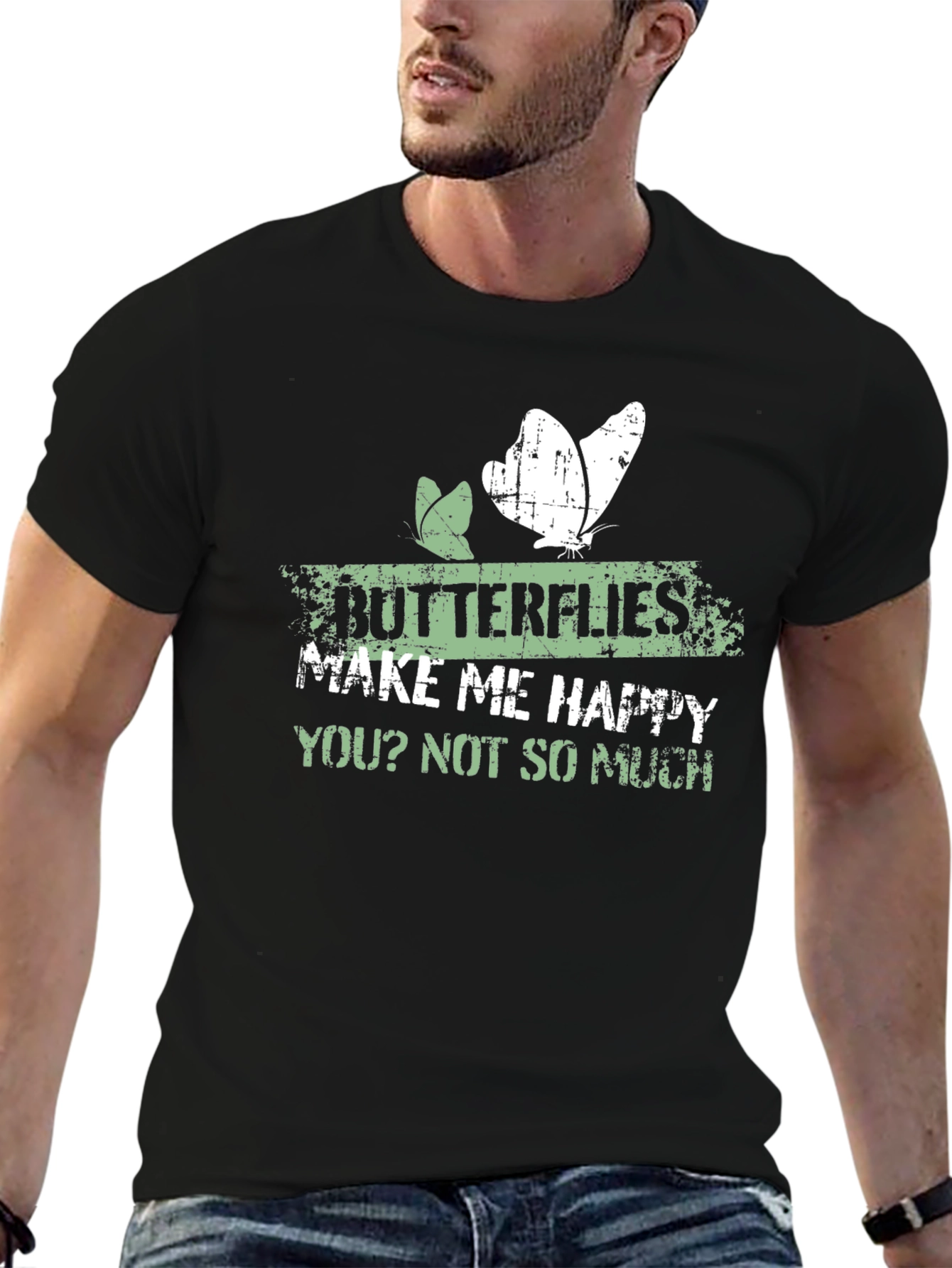 Butterflies Make Me Happy Graphic Tee