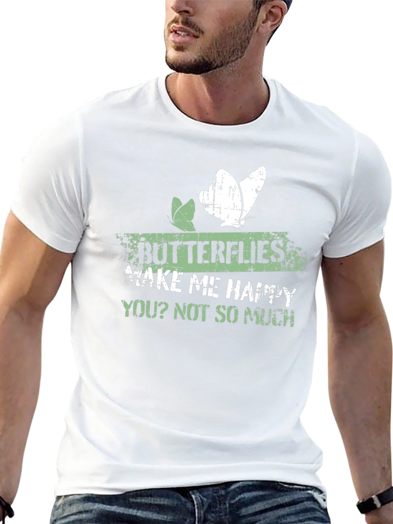 Butterflies Make Me Happy Graphic Tee