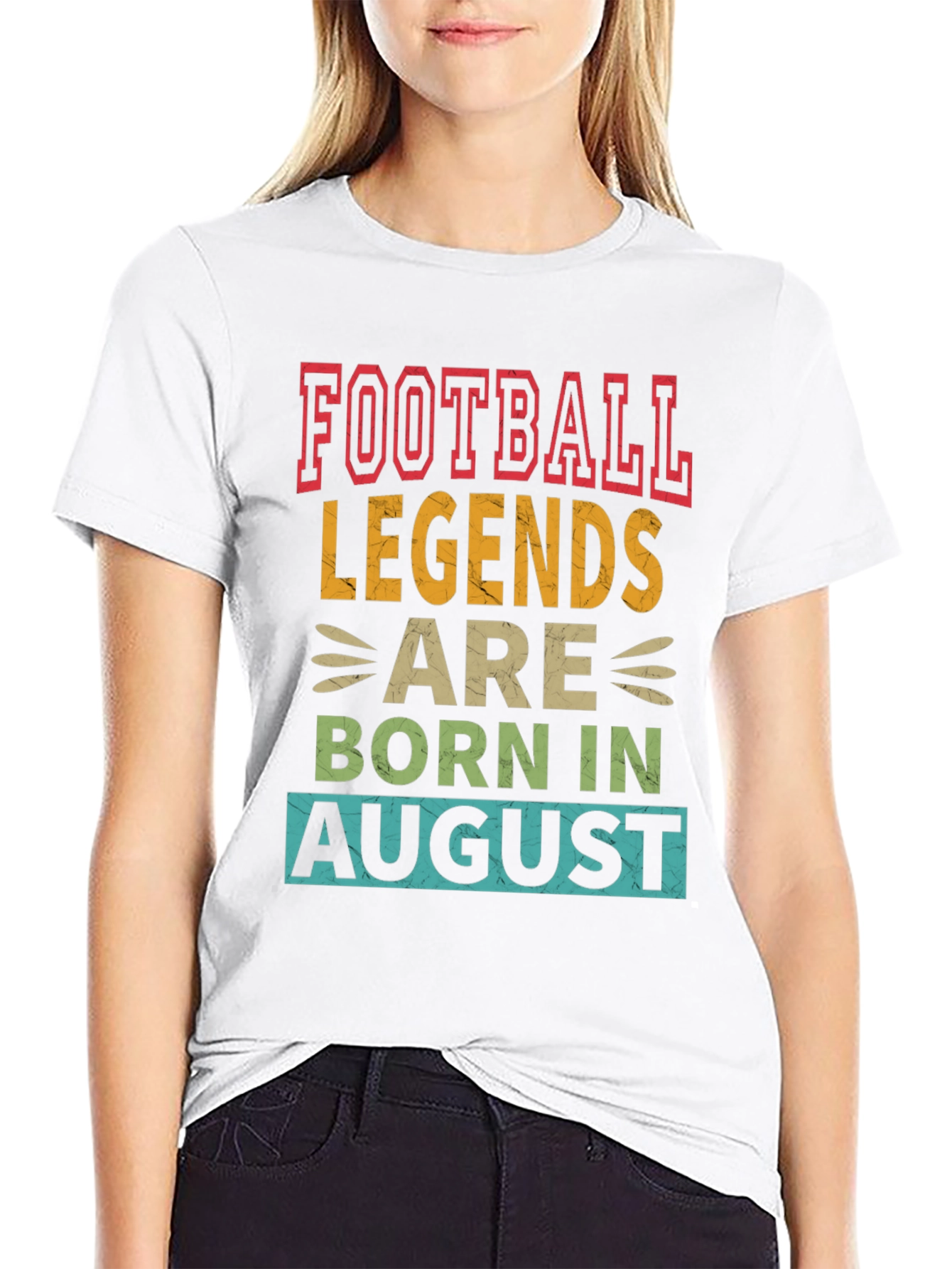 Football Legends Born in August T-Shirt