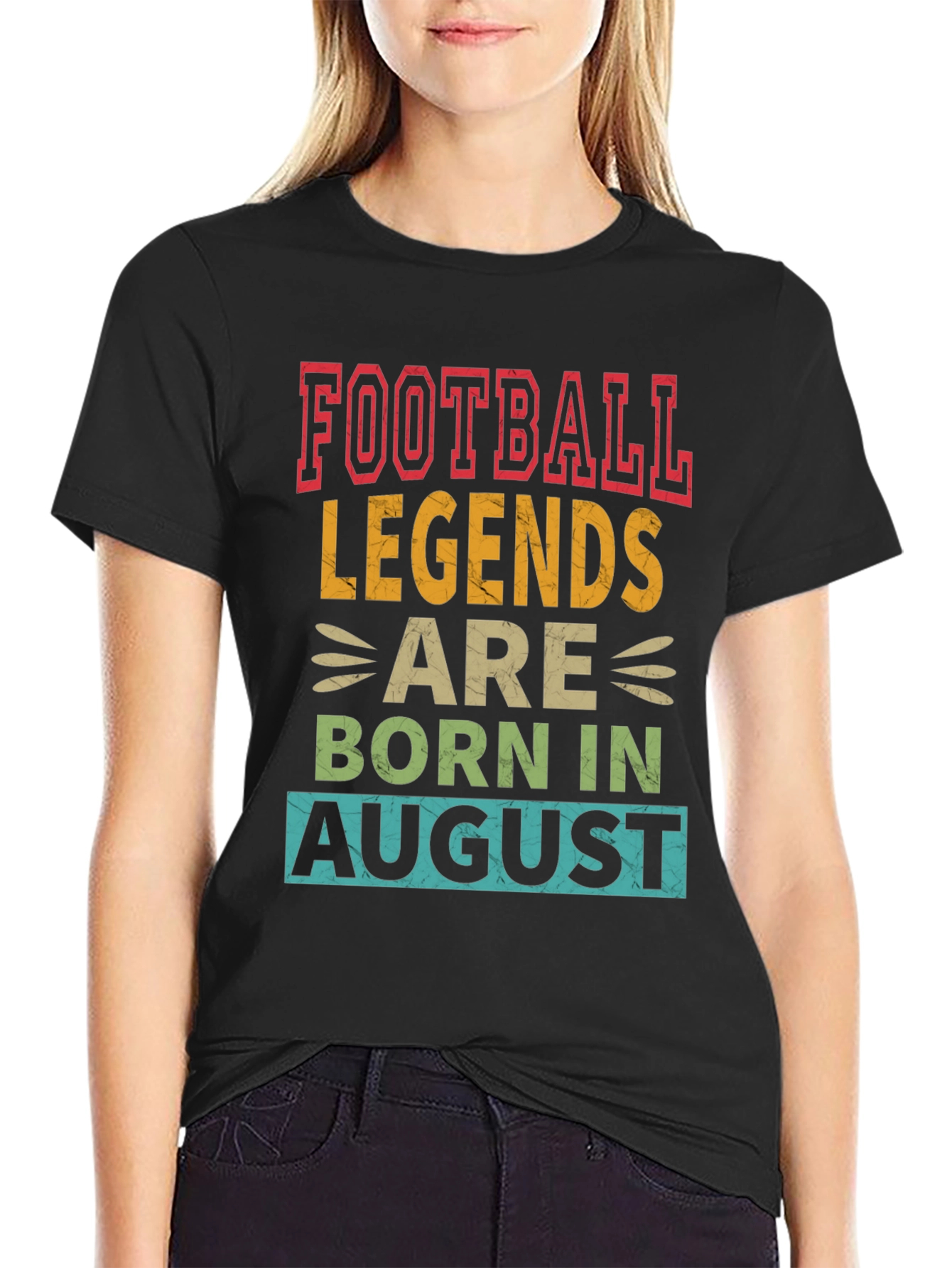 Football Legends Born in August T-Shirt