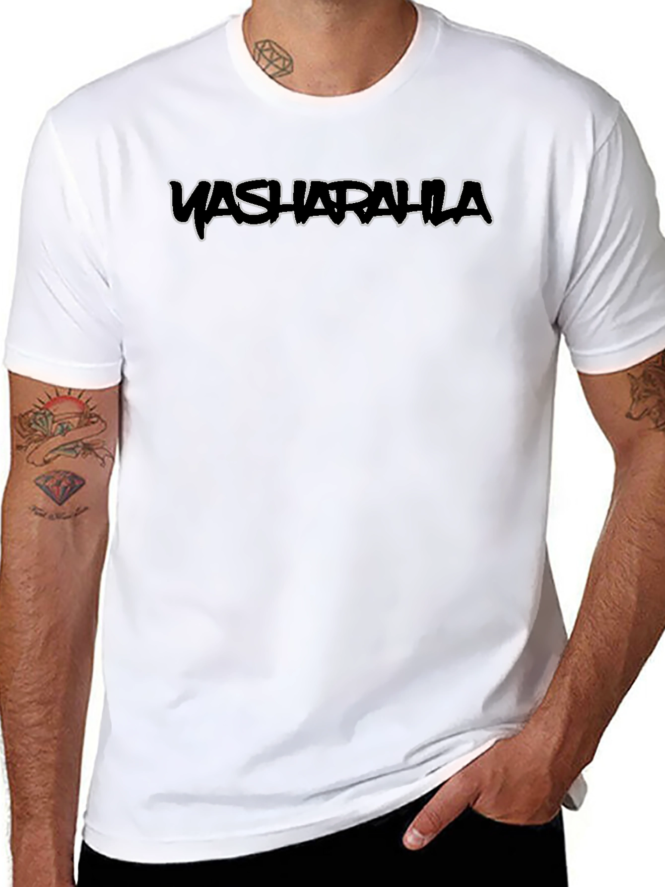 Black Tee with WASHARALLA Text