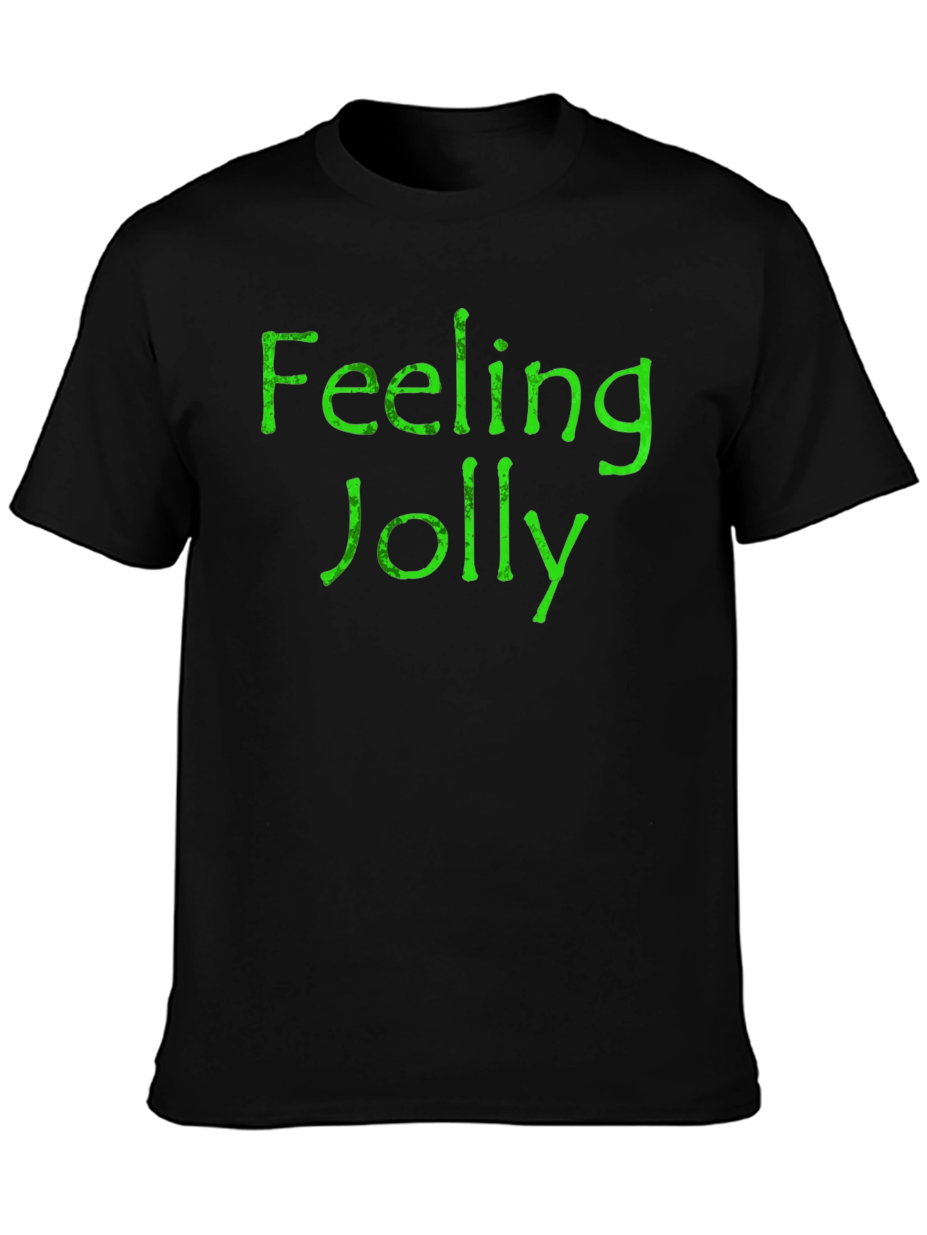 Feeling Jolly Black Graphic Tee