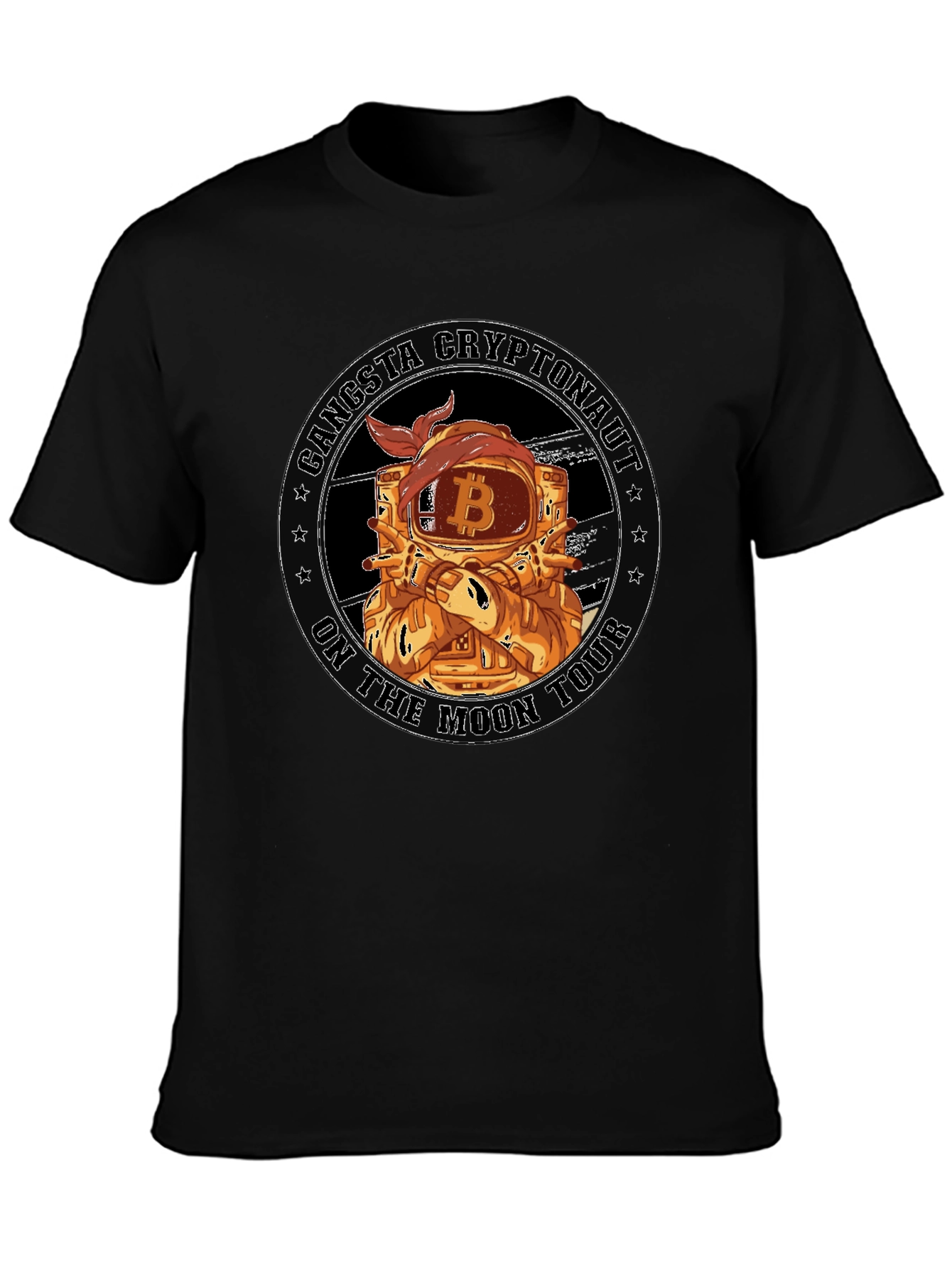 Gangsta Cryptonaut Bitcoin T-Shirt
