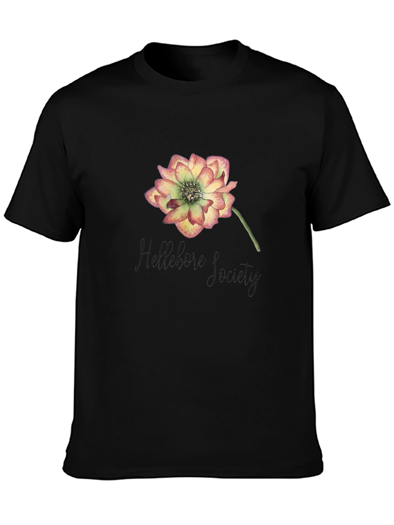 Hellebore Society Graphic T-Shirt - Black