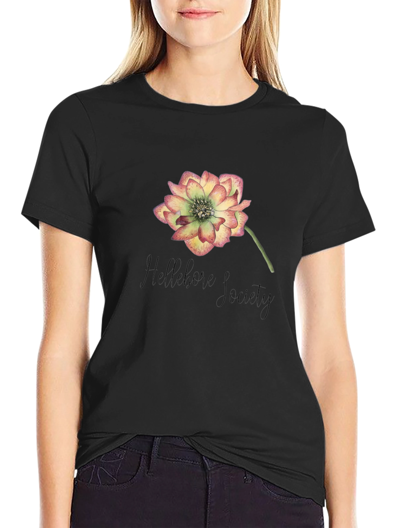 Hellebore Society Graphic T-Shirt - Black