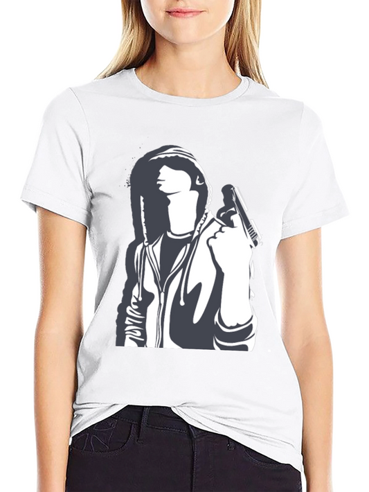Gun Graphic Black T-Shirt