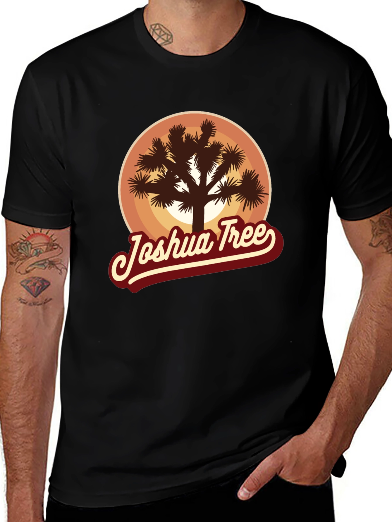 Joshua Tree Retro T-Shirt - Desert Vibes