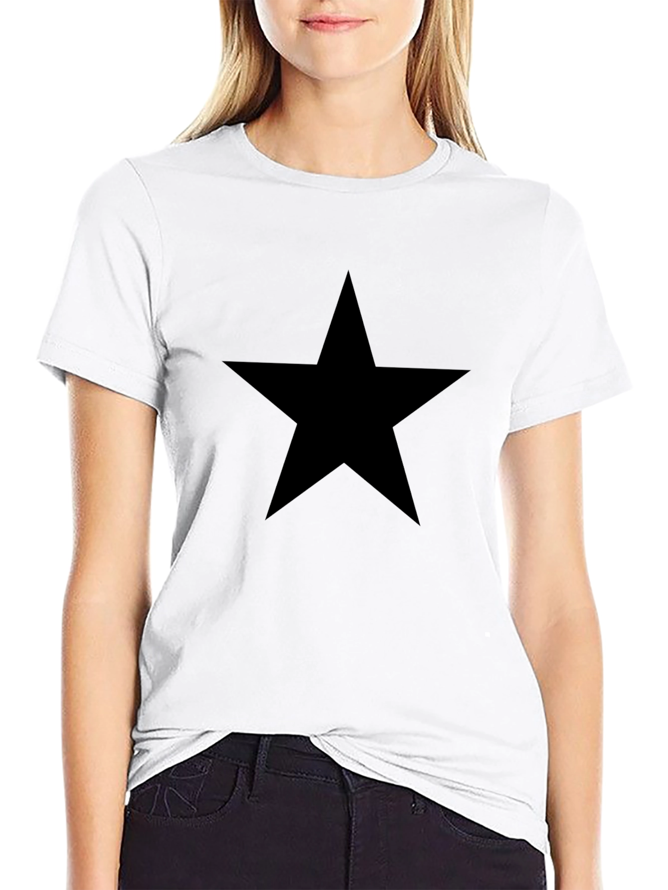 Black Star Graphic Tee - Casual Comfort