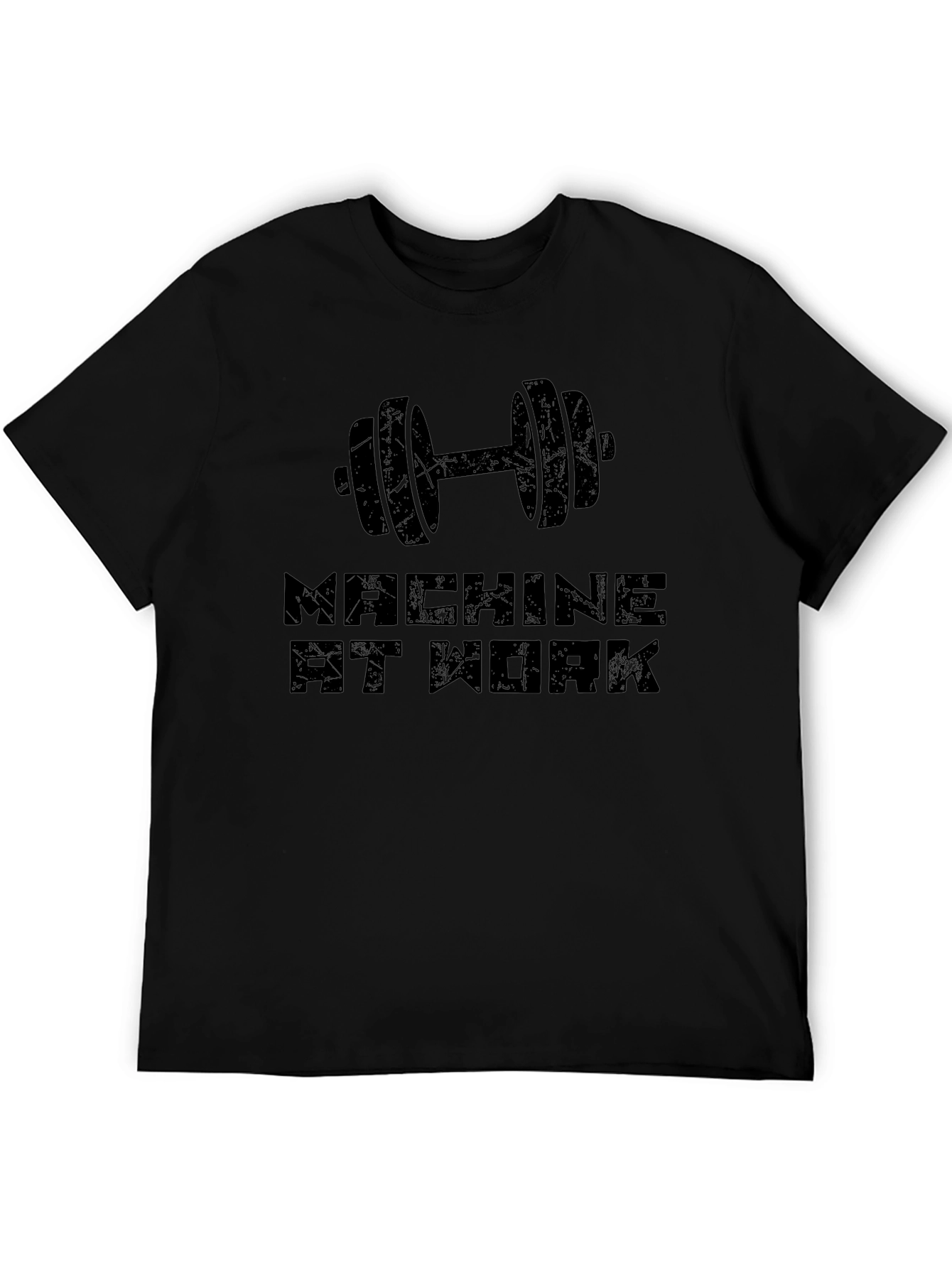 Machine At Work Black Graphic Tee