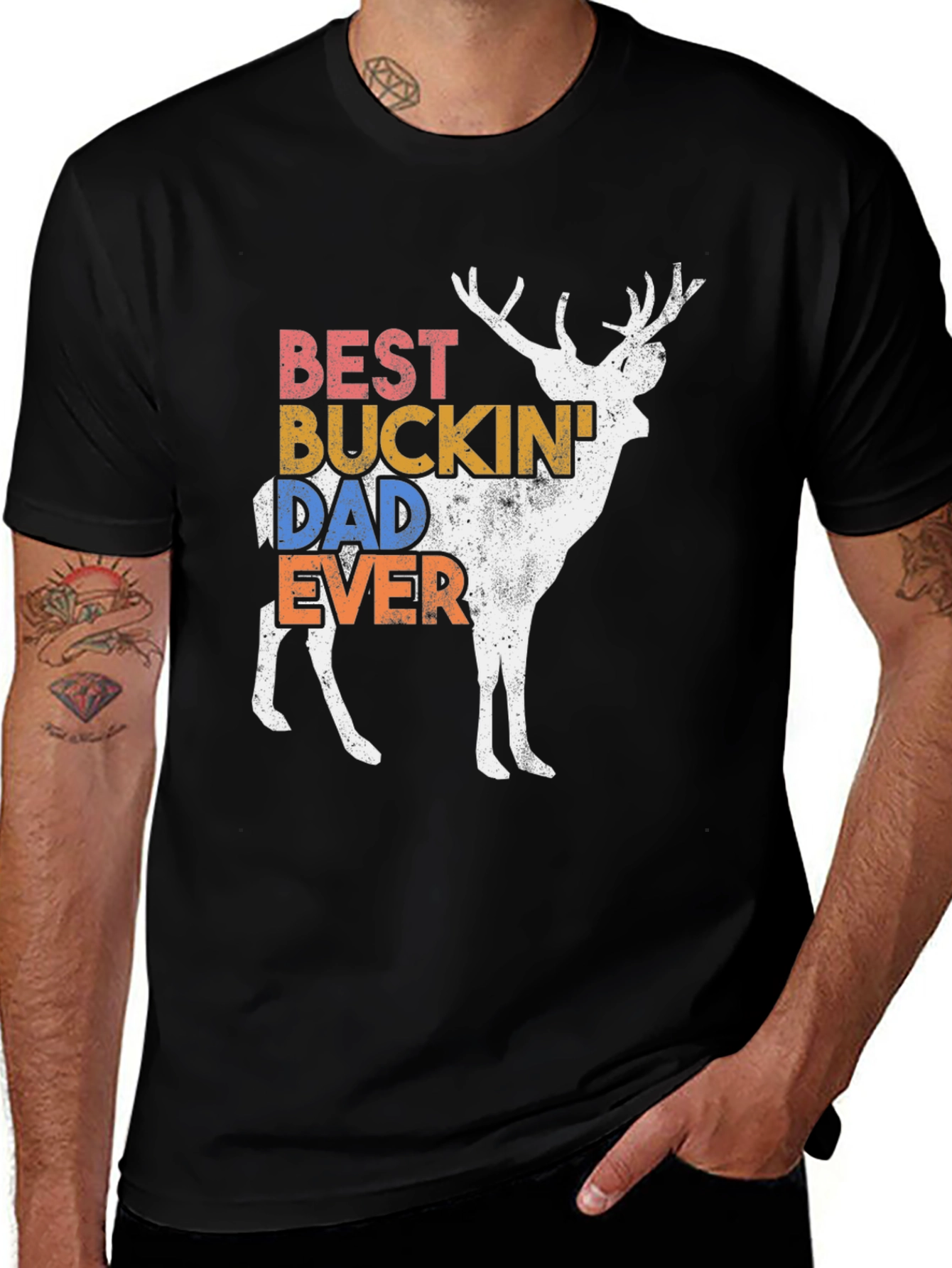 Best Buckin Dad Ever Deer T-Shirt