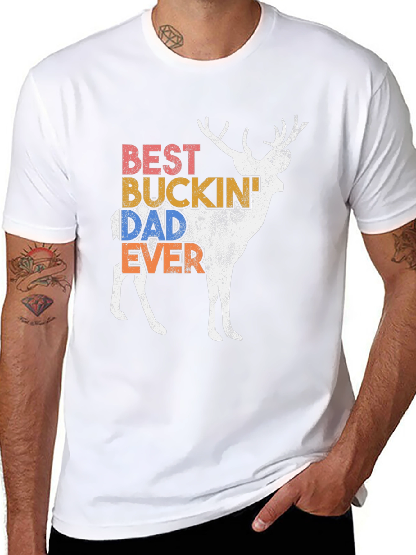 Best Buckin Dad Ever Deer T-Shirt