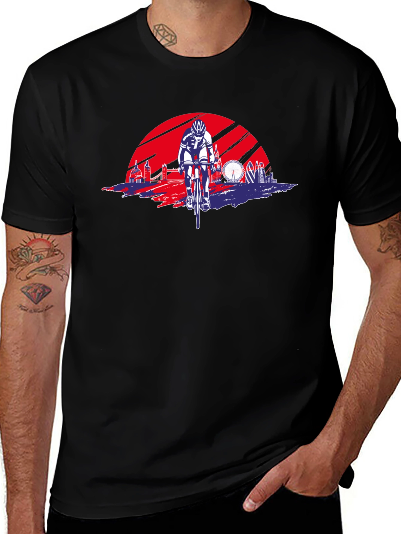 London Cycling T-Shirt - Union Jack Design