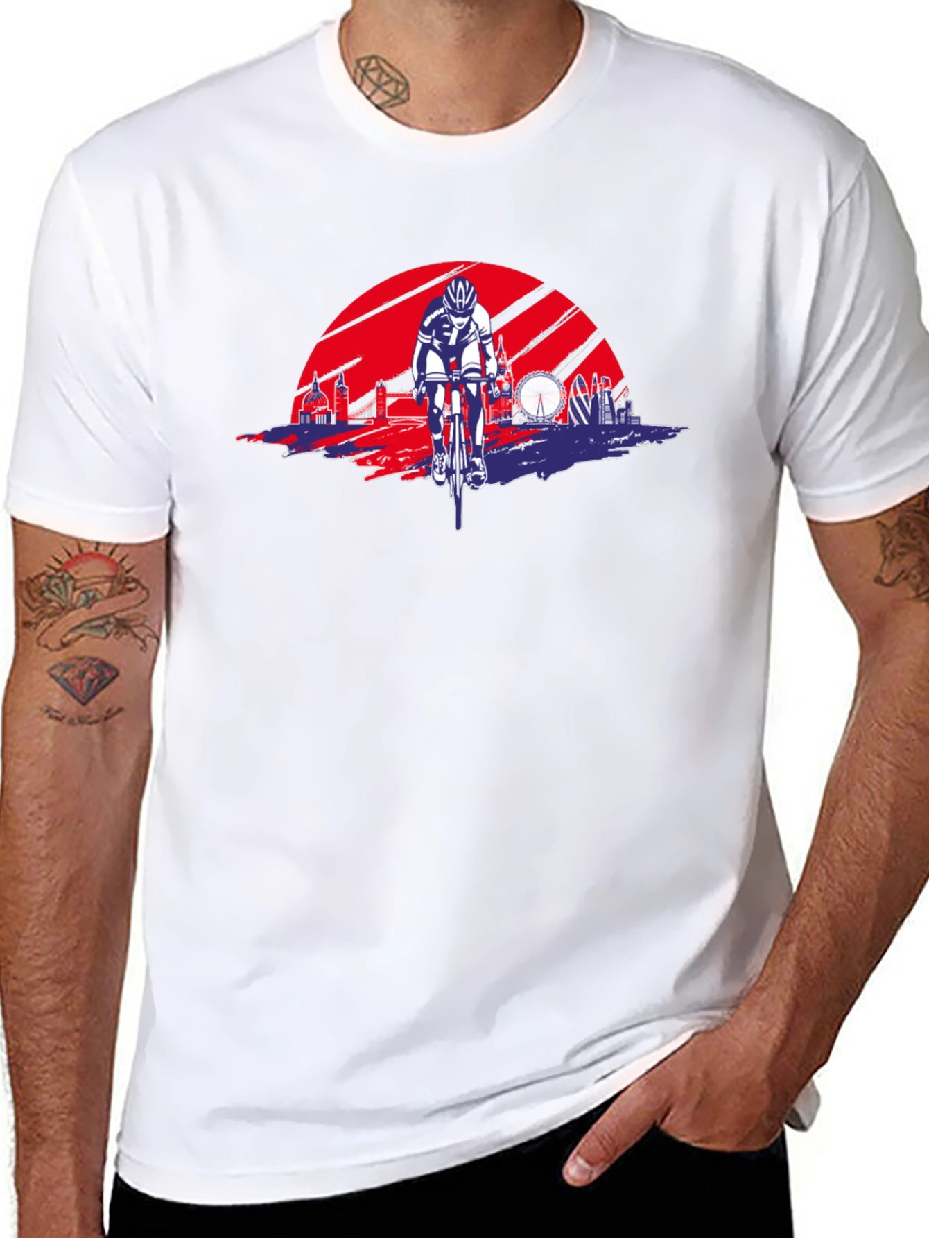 London Cycling T-Shirt - Union Jack Design