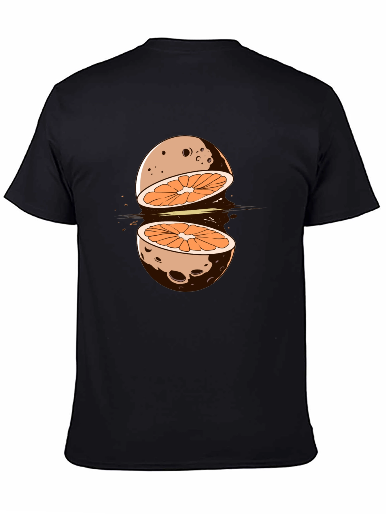 Orange Moon Graphic T-Shirt