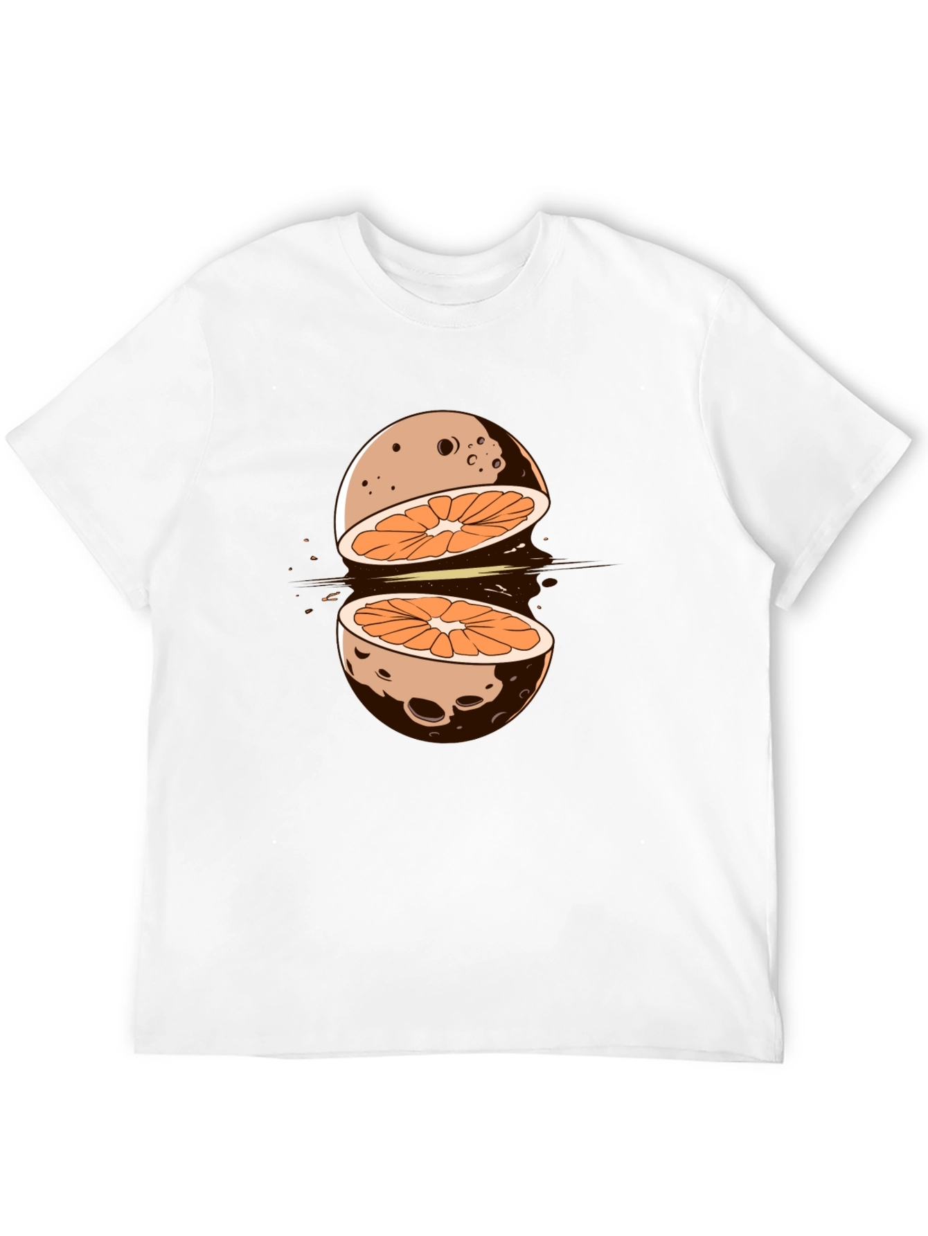 Orange Moon Graphic T-Shirt