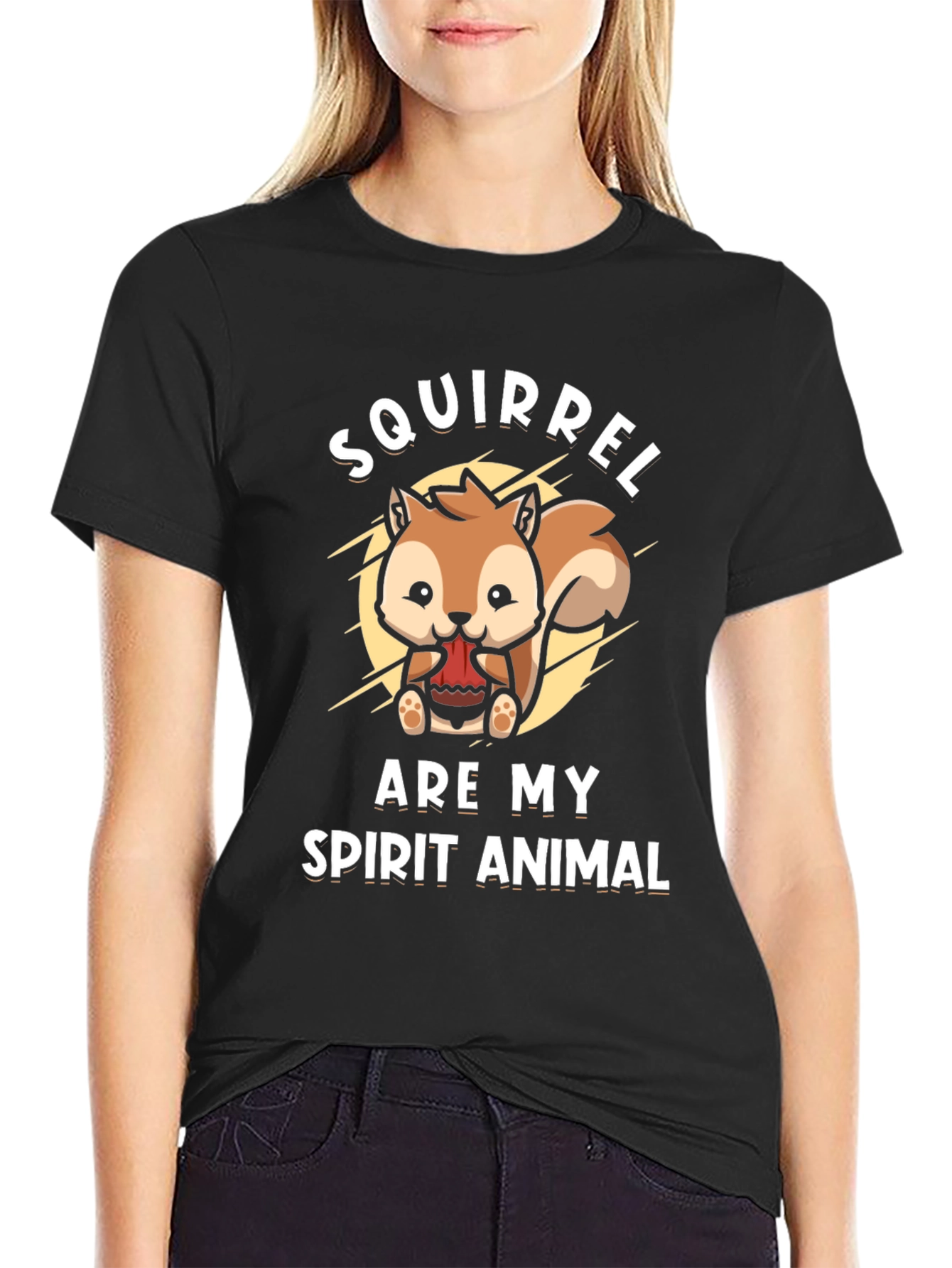 Squirrel Spirit Animal Graphic T-Shirt