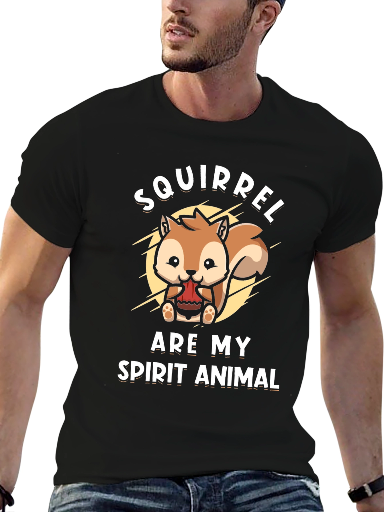 Squirrel Spirit Animal Graphic T-Shirt