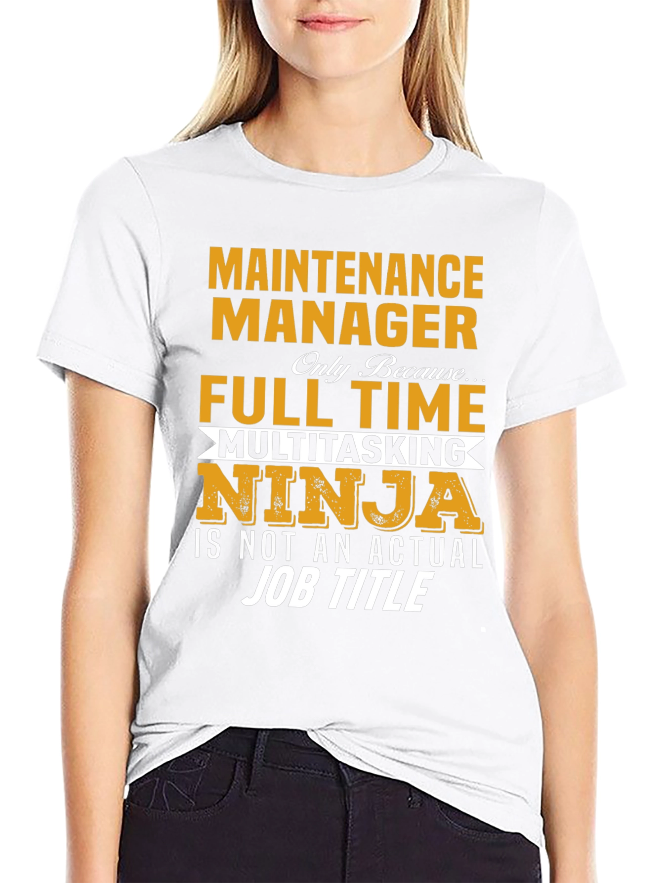 Maintenance Manager Full Time Ninja T-Shirt