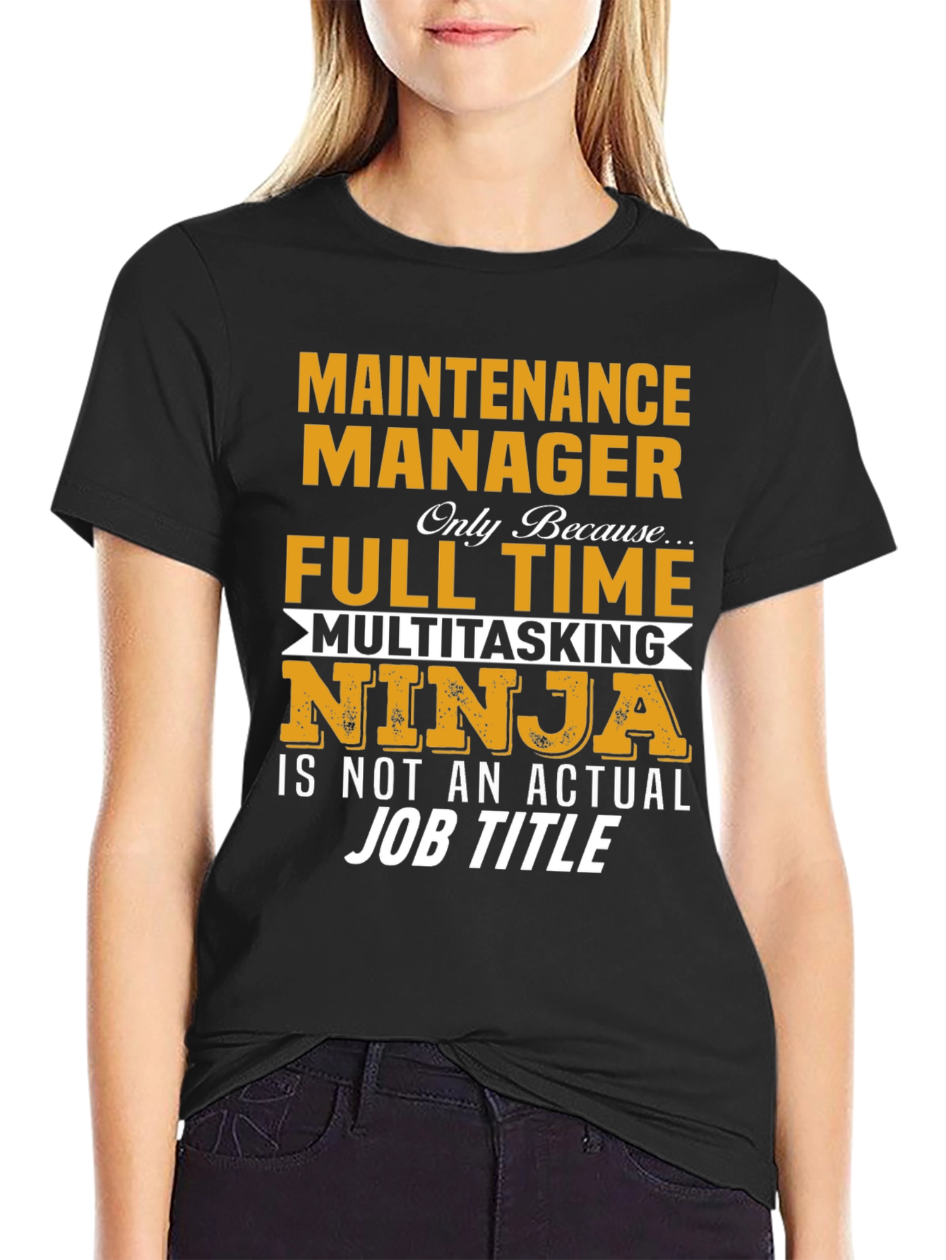 Maintenance Manager Full Time Ninja T-Shirt