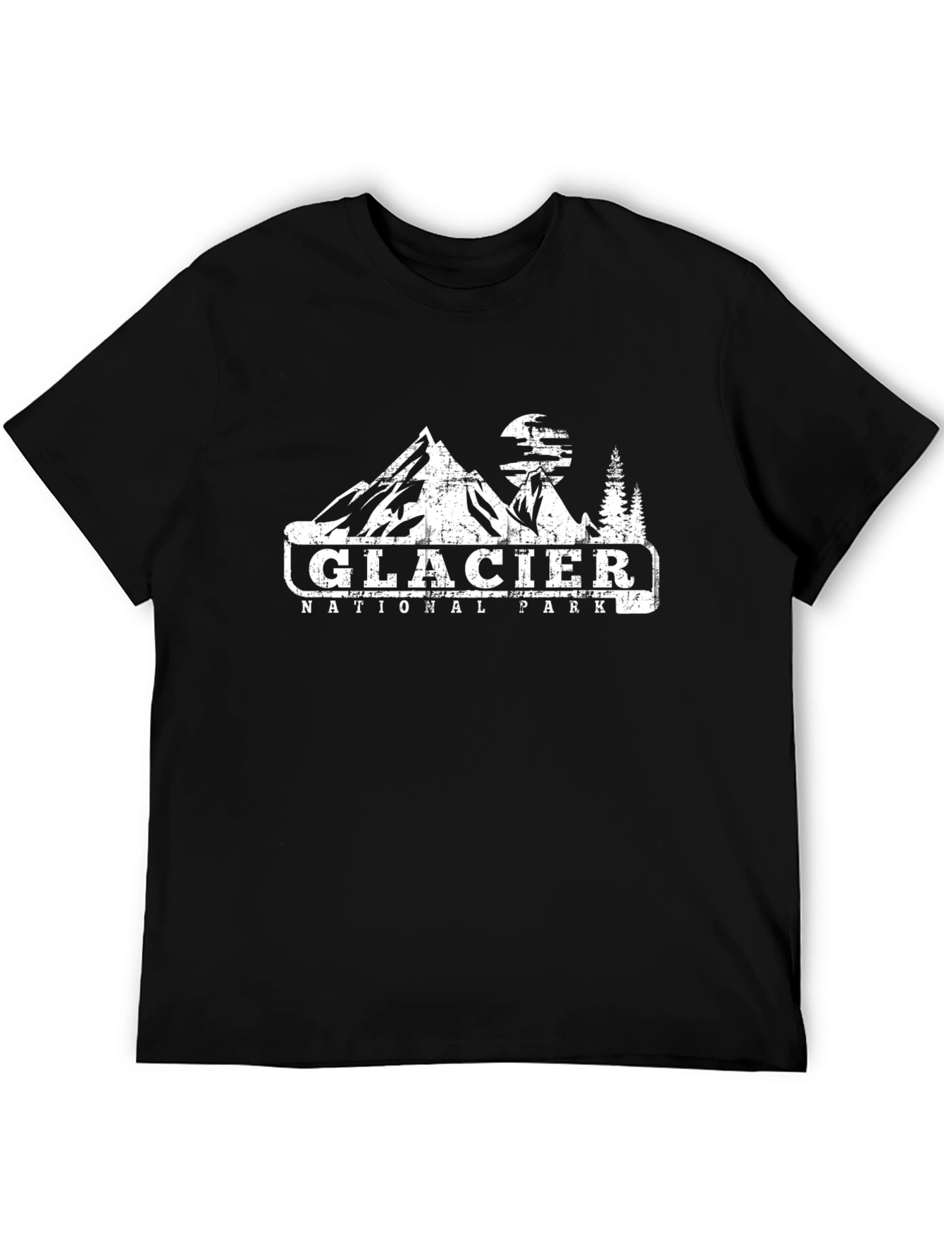 Glacier National Park Graphic T-Shirt - Black