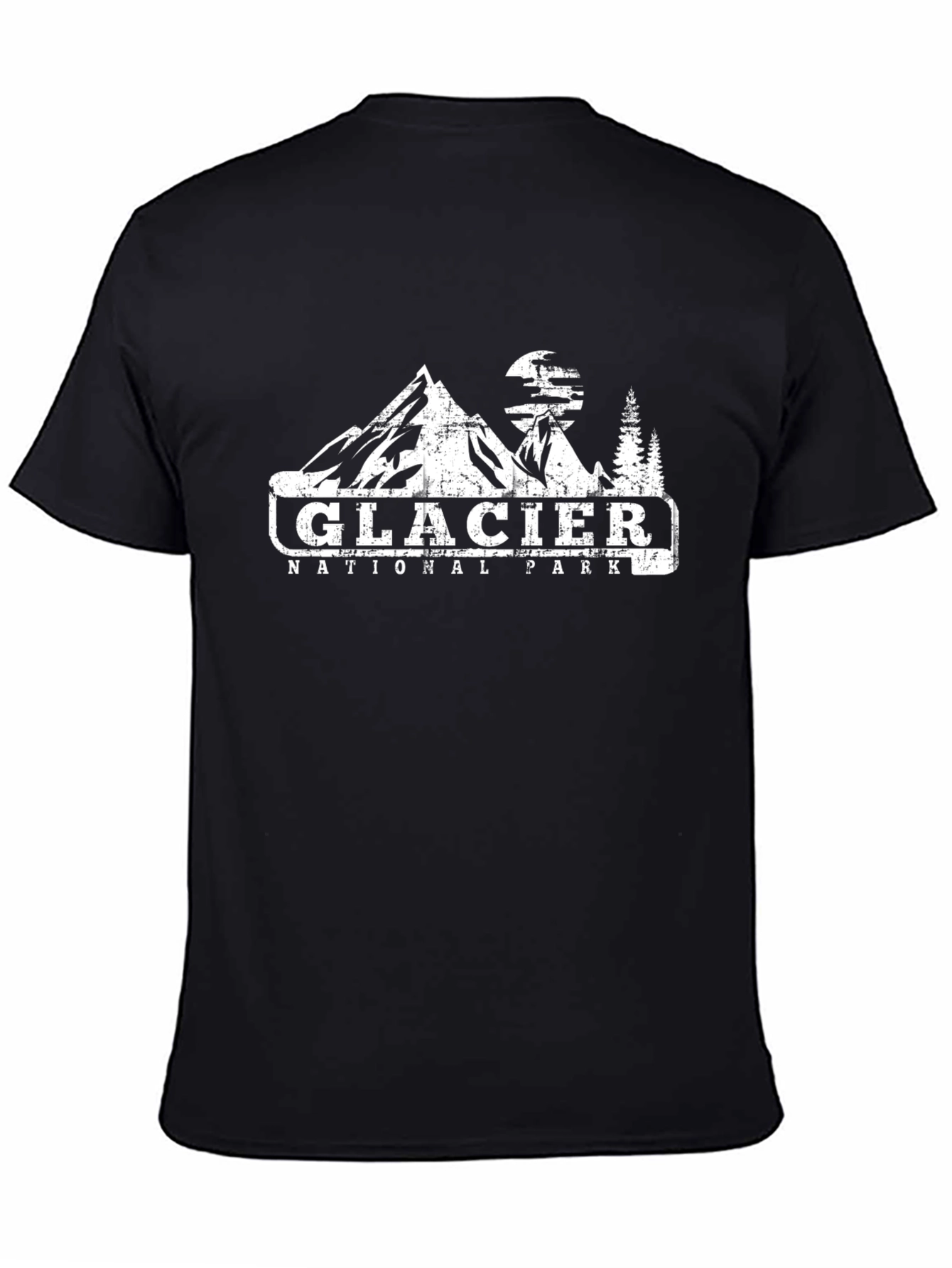 Glacier National Park Graphic T-Shirt - Black