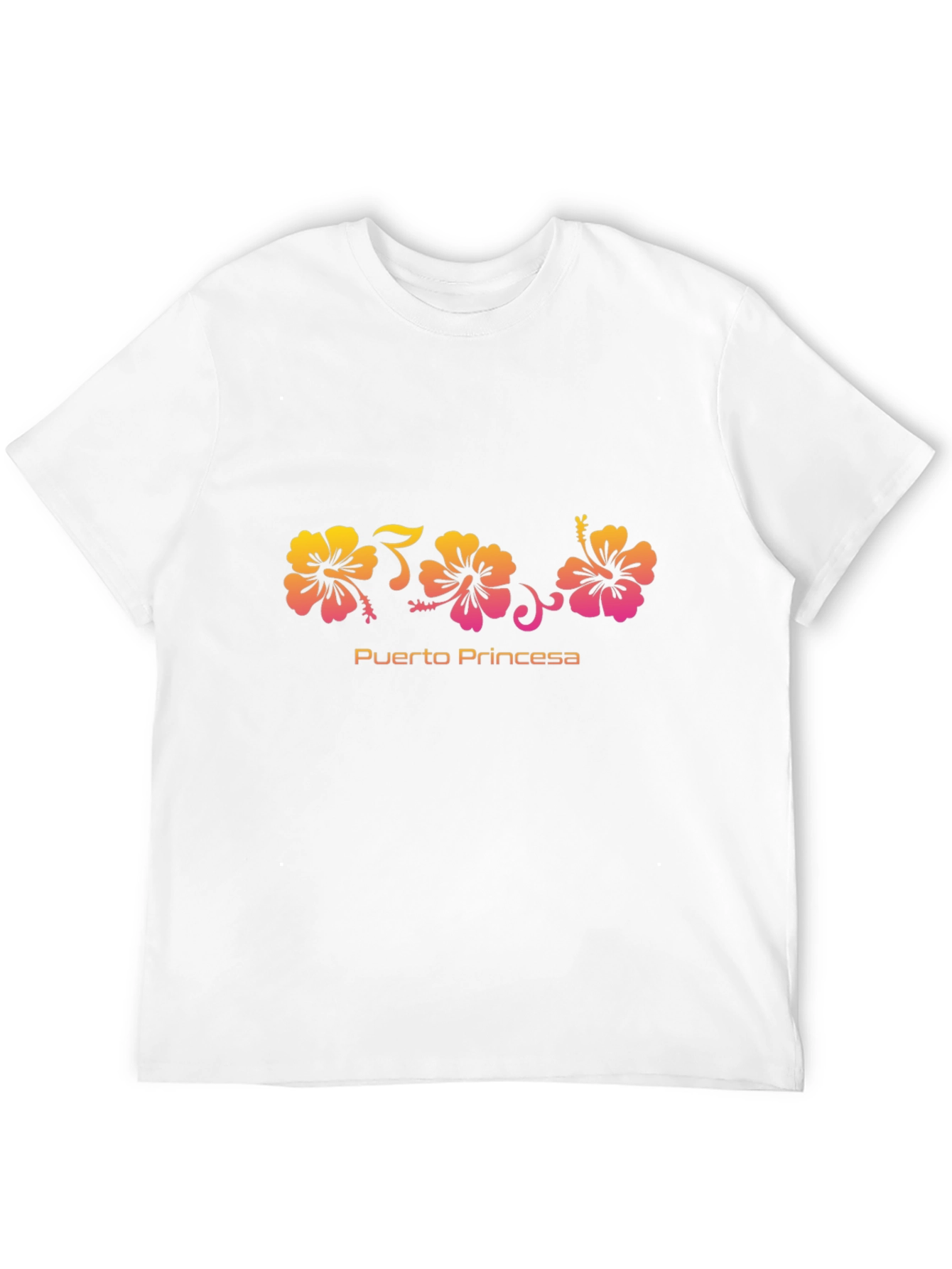 Puerto Princesa Floral Black T-Shirt