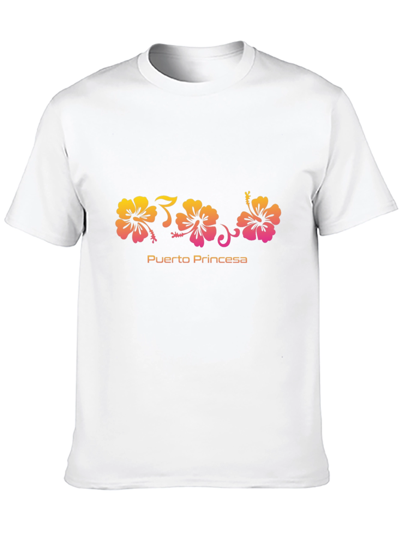 Puerto Princesa Floral Black T-Shirt
