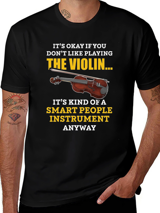 Funny Violin T-Shirt - Smart People Instrument Tee