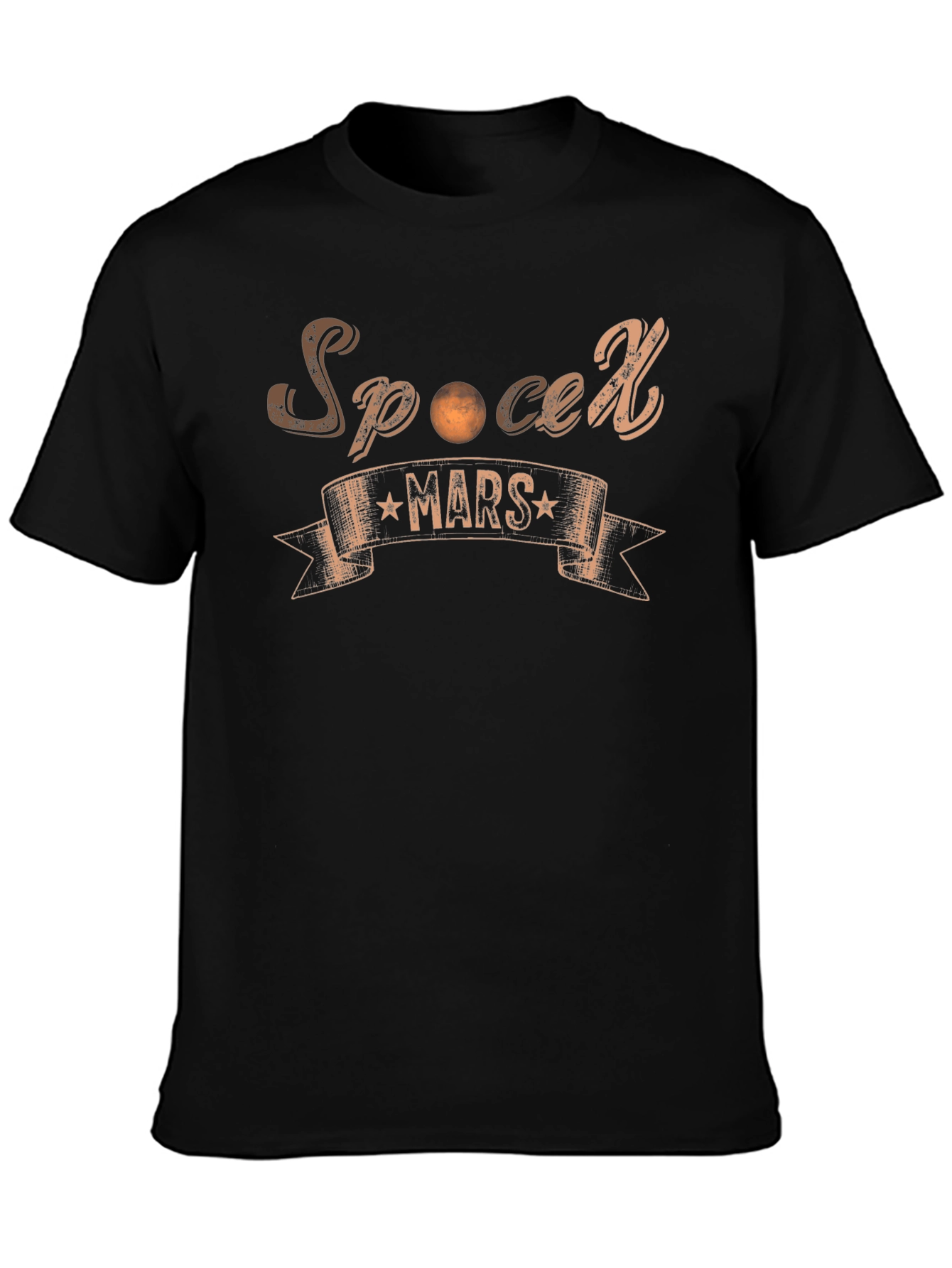 SpaceX Mars Black T-Shirt