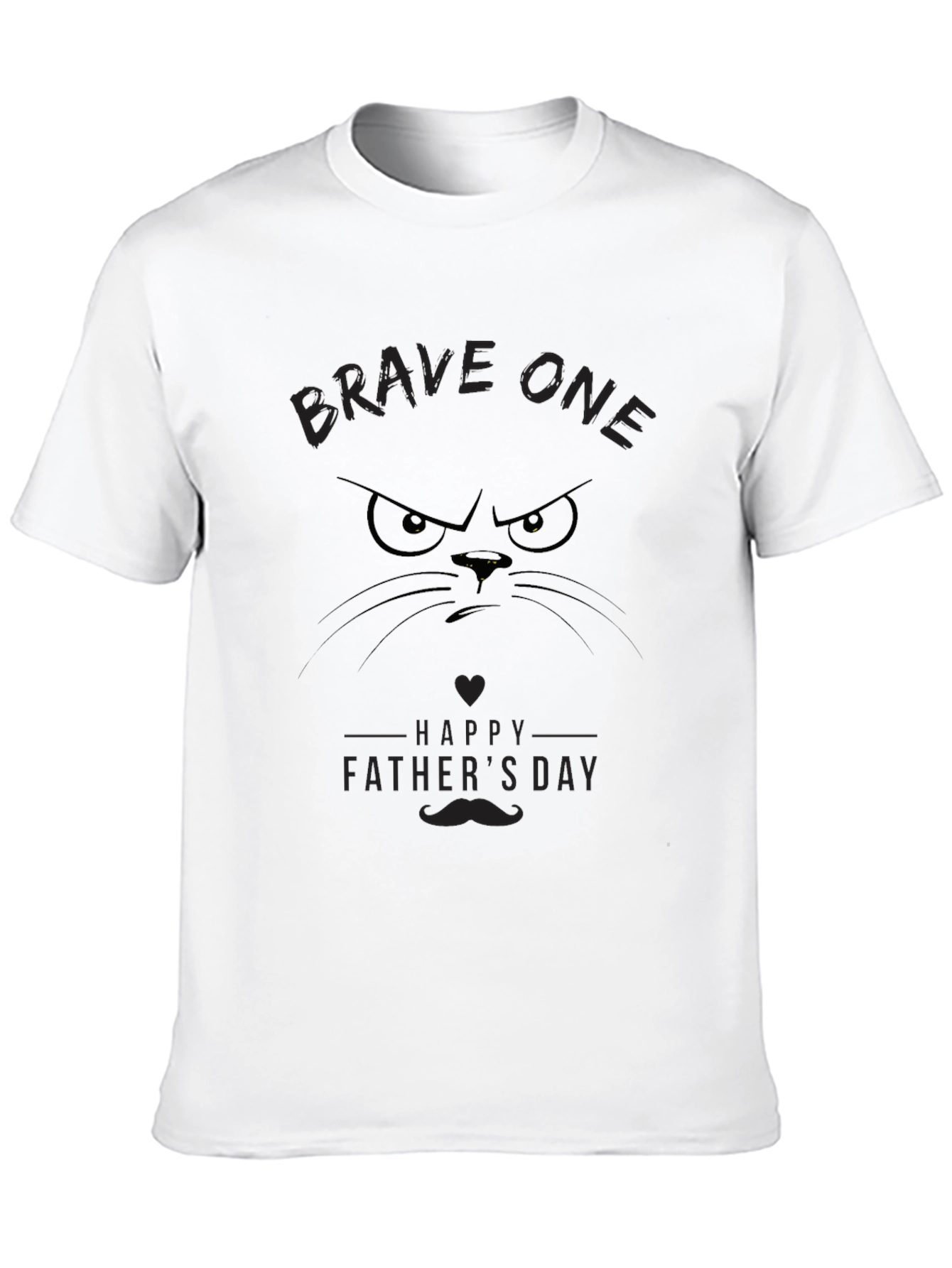 Brave One Fathers Day Black T-Shirt