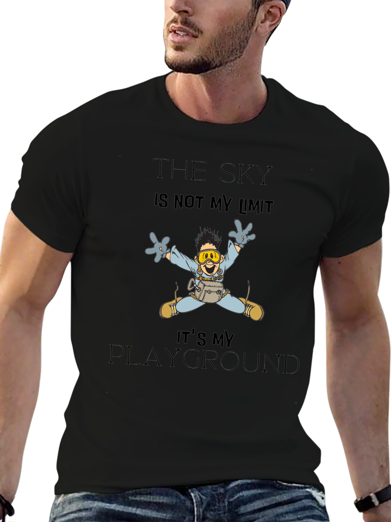 Skys the Playground Black T-Shirt