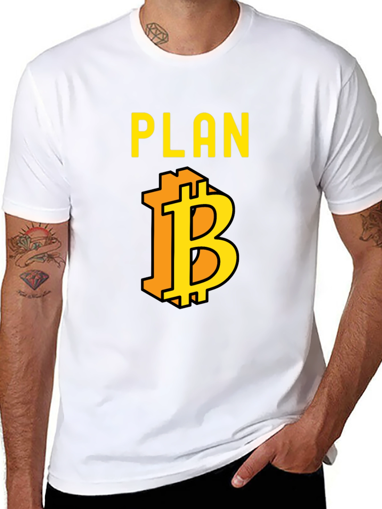 Plan B Bitcoin Crypto T-Shirt - Black