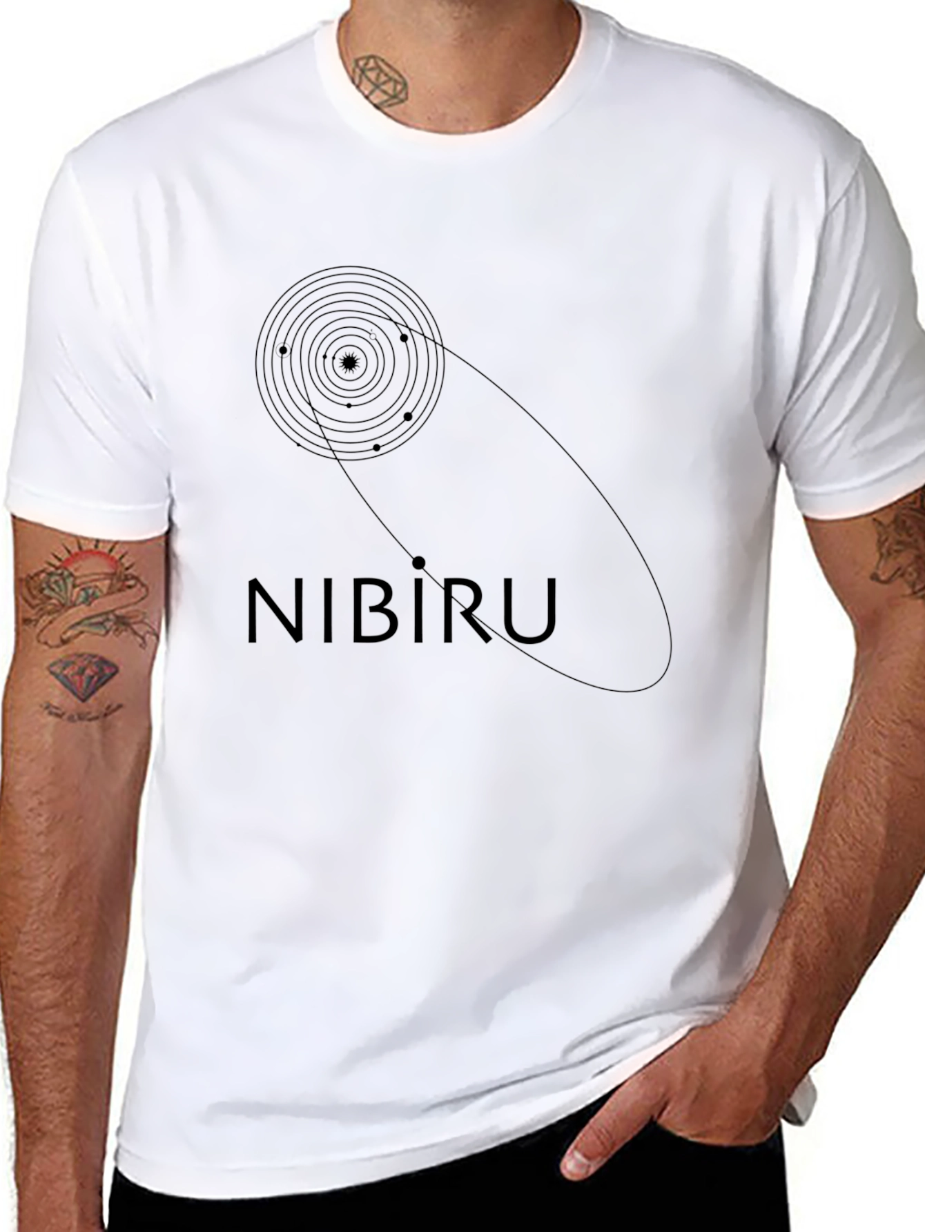 Nibiru Planet X Graphic T-Shirt - Black
