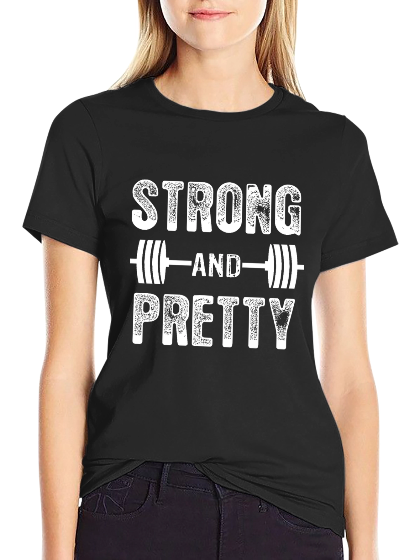 Strong & Pretty Black T-Shirt