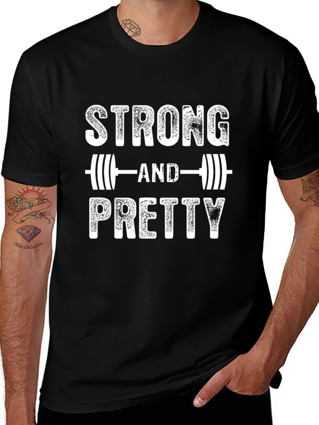 Strong & Pretty Black T-Shirt