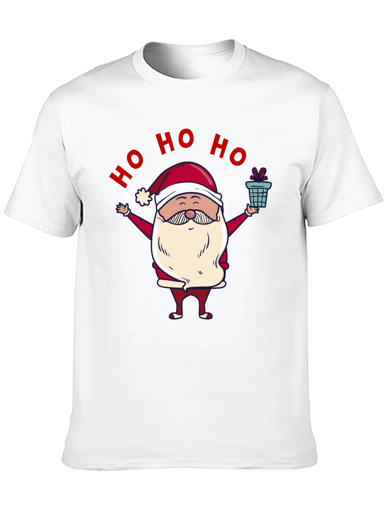 Festive Santa T-Shirt - Ho Ho Ho!