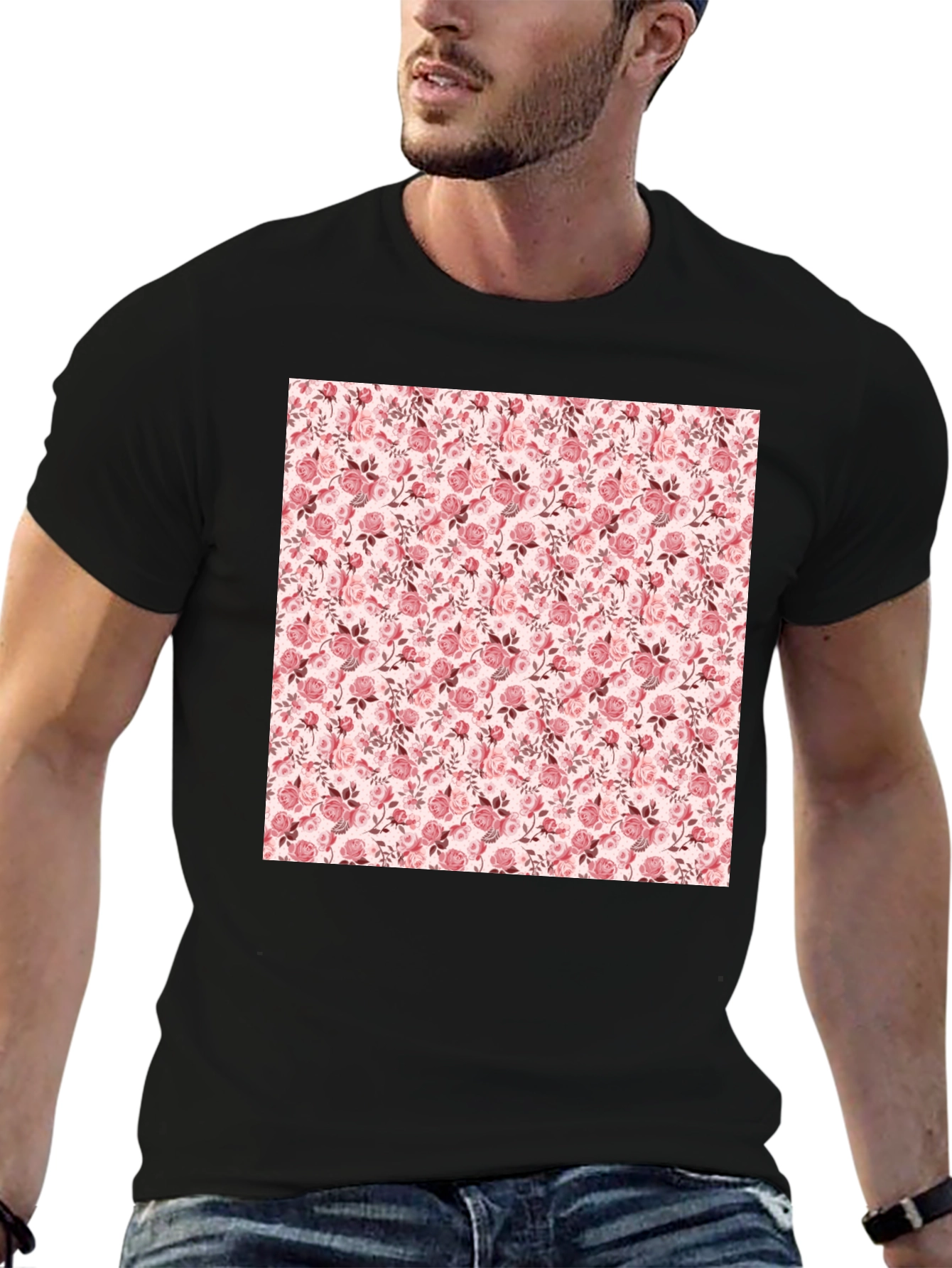 Floral Print Tee - Stylish Casual Comfort
