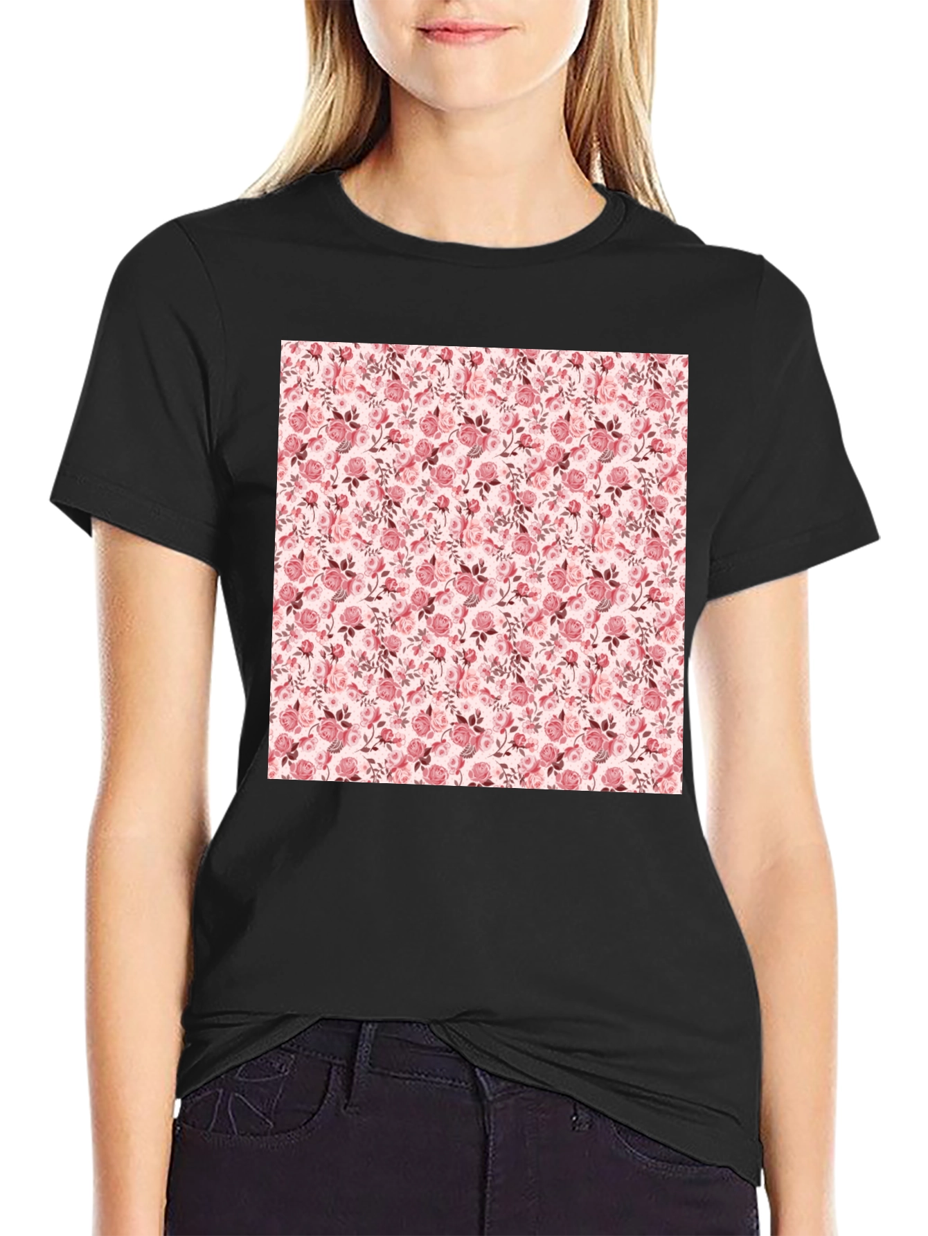 Floral Print Tee - Stylish Casual Comfort