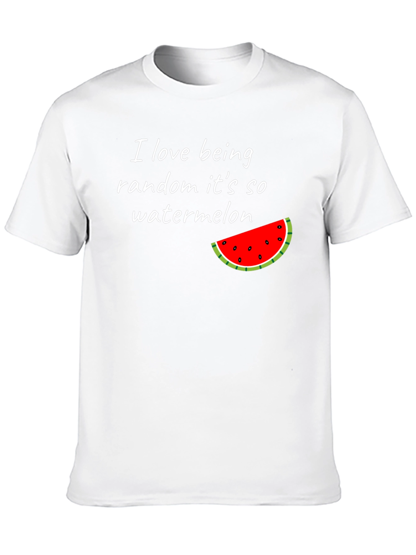 Funny Watermelon T-Shirt - I Love Being Random