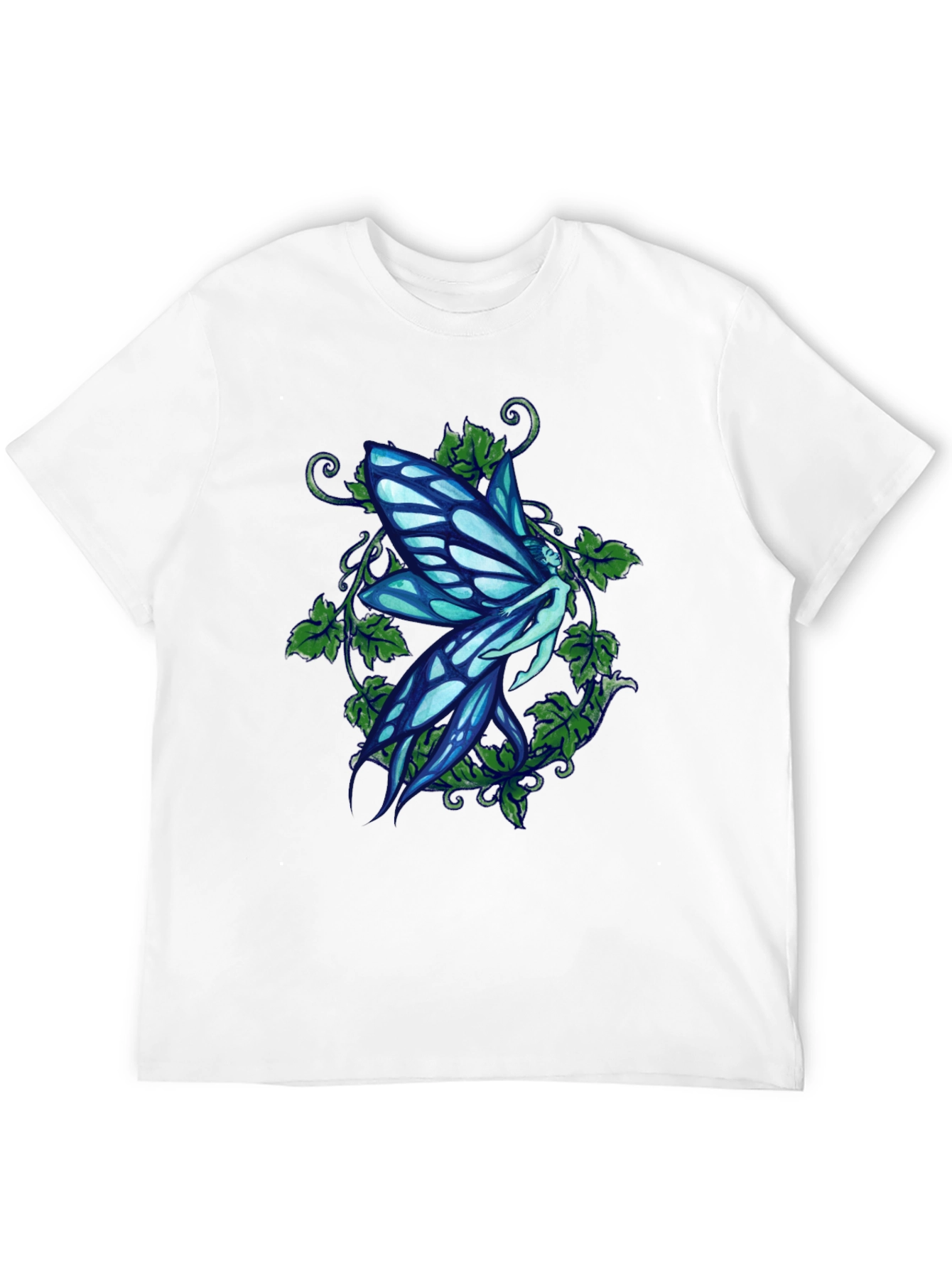 Fairy Graphic Print Black T-Shirt